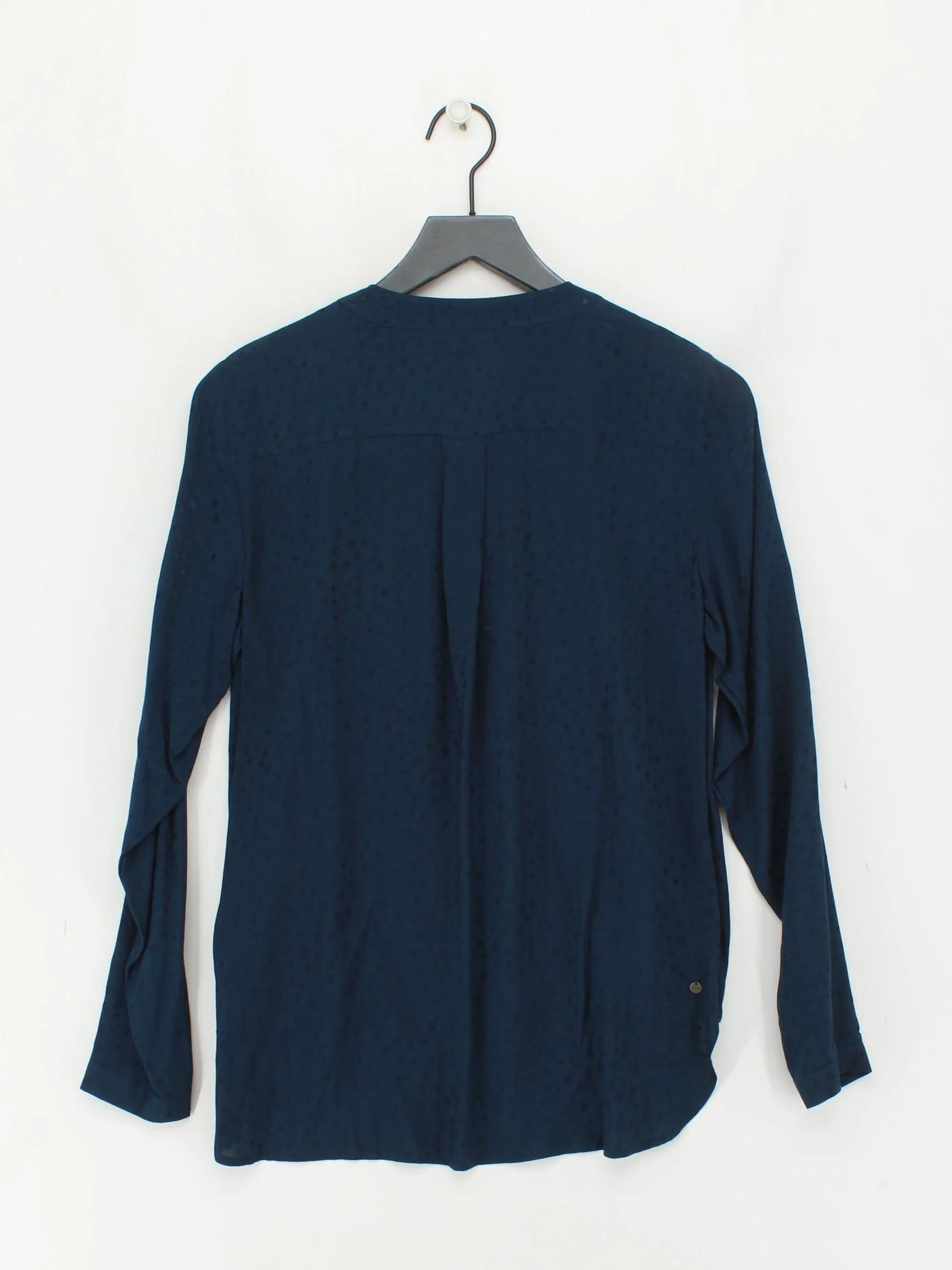 Miss By Captain Tortue Women's Blouse UK 10 Blue 100% Viscose Basic - Image 2