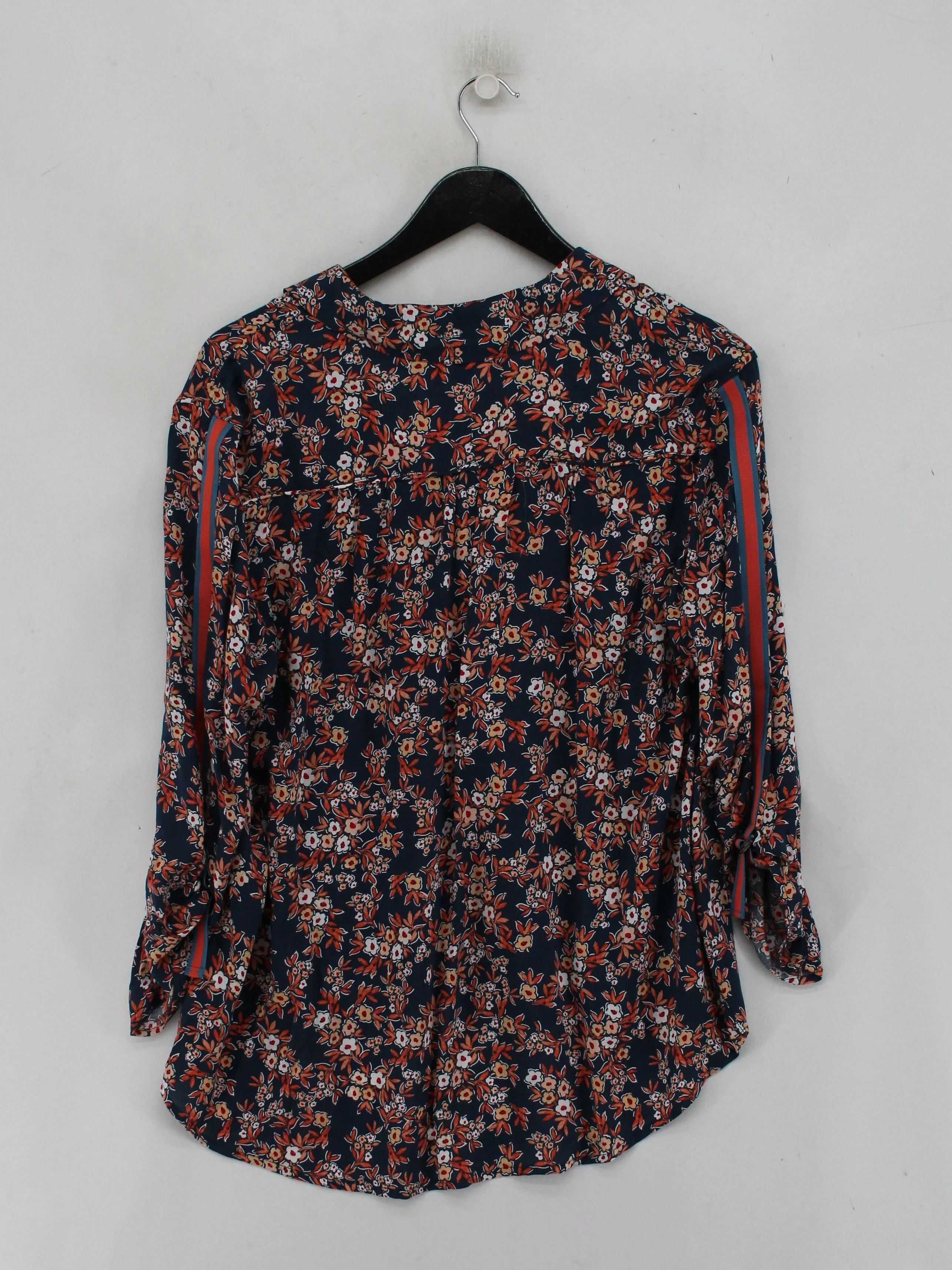 Miss By Captain Tortue Women's Blouse UK 14 Blue 100% Viscose Basic - Image 2