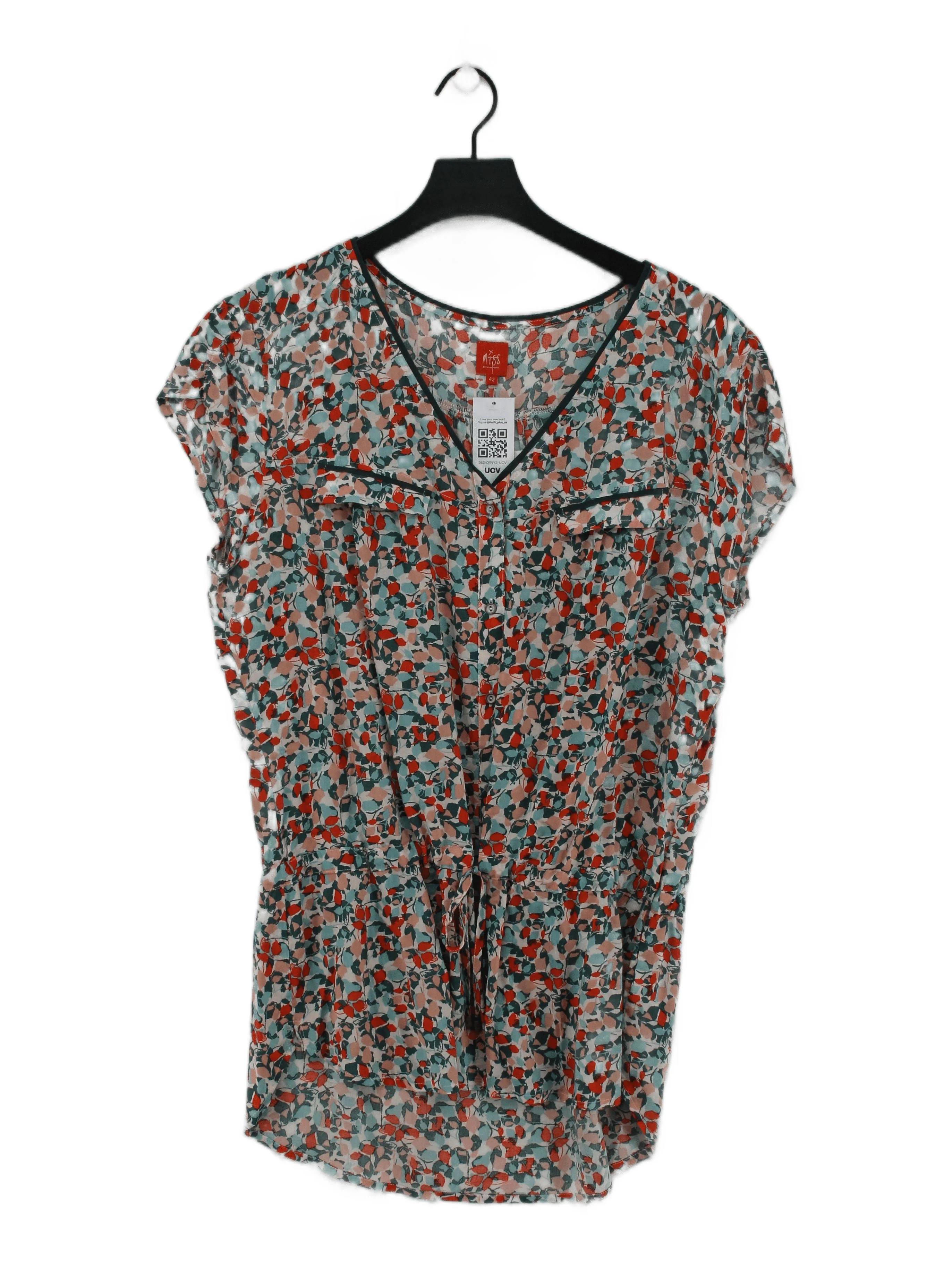 Miss By Captain Tortue Women's Blouse UK 14 Multi 100% Viscose Basic