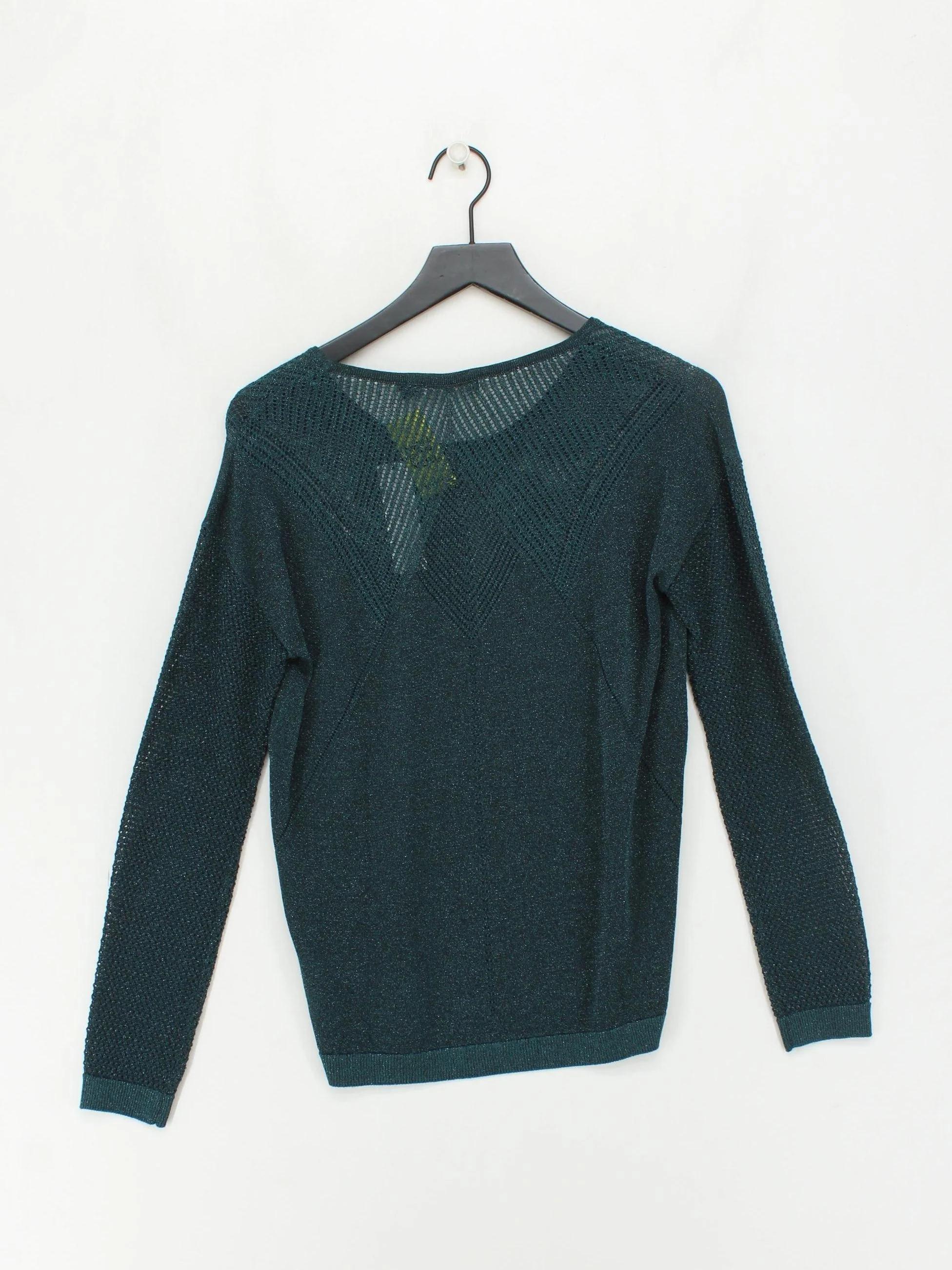 Miss By Captain Tortue Women's Jumper L Green Viscose - Image 2