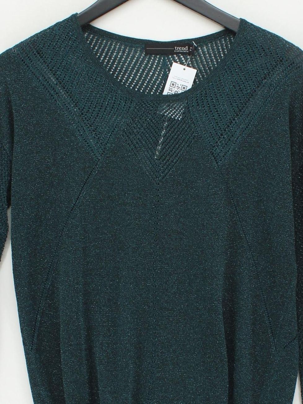 Miss By Captain Tortue Women's Jumper L Green Viscose - Image 3