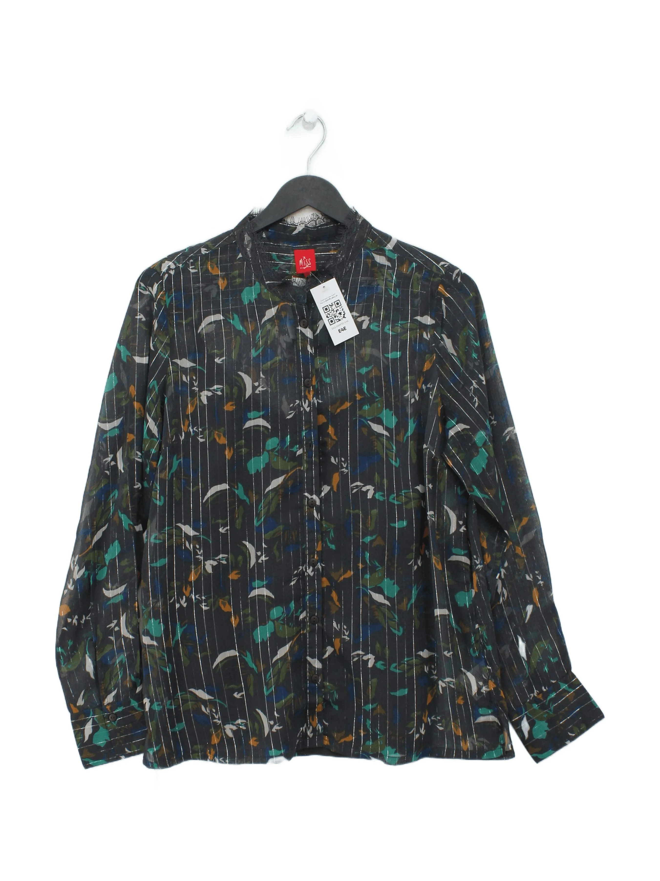 Miss By Captain Tortue Women's Shirt UK 10 Multi 100% Cotton Basic