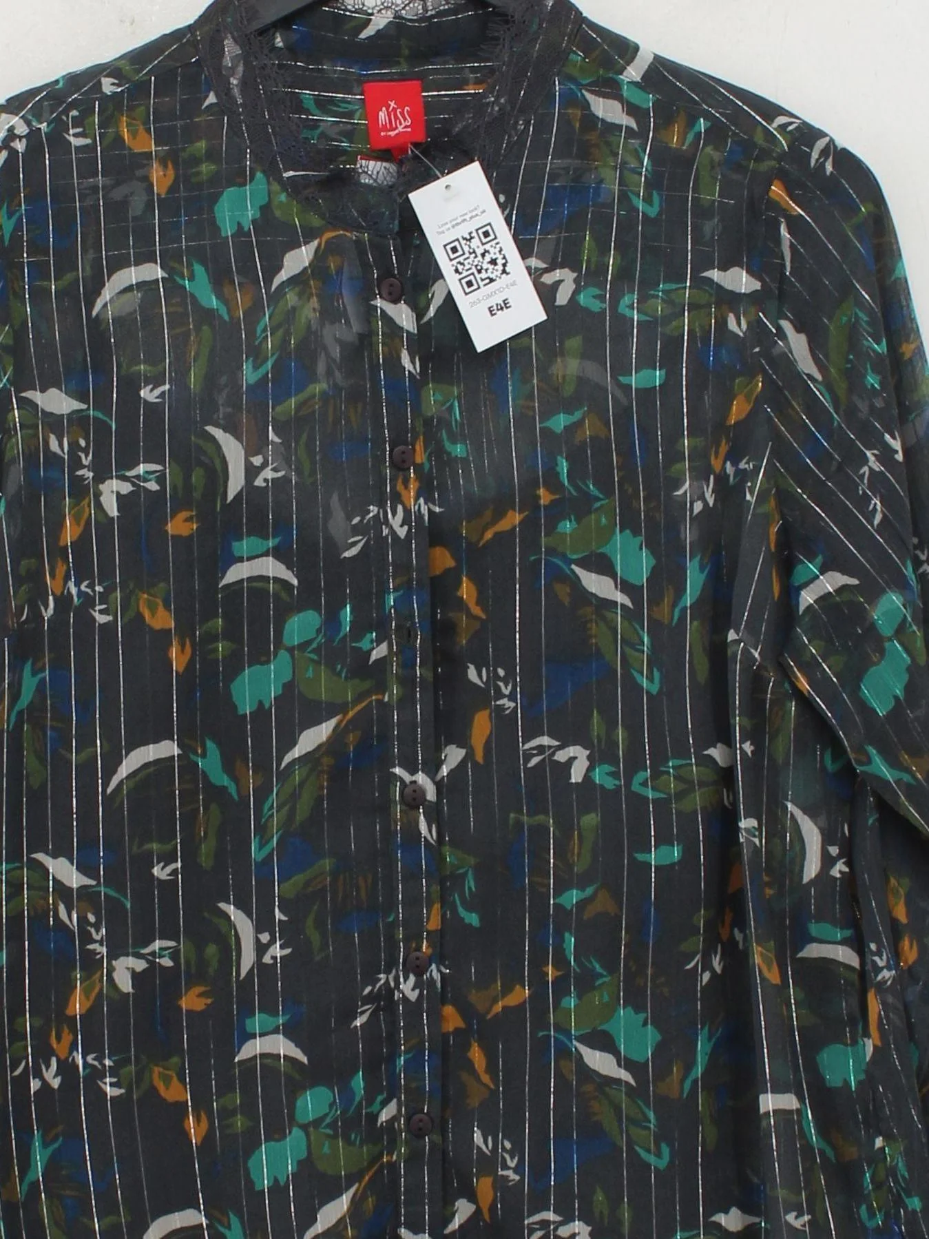 Miss By Captain Tortue Women's Shirt UK 10 Multi 100% Cotton Basic - Image 3