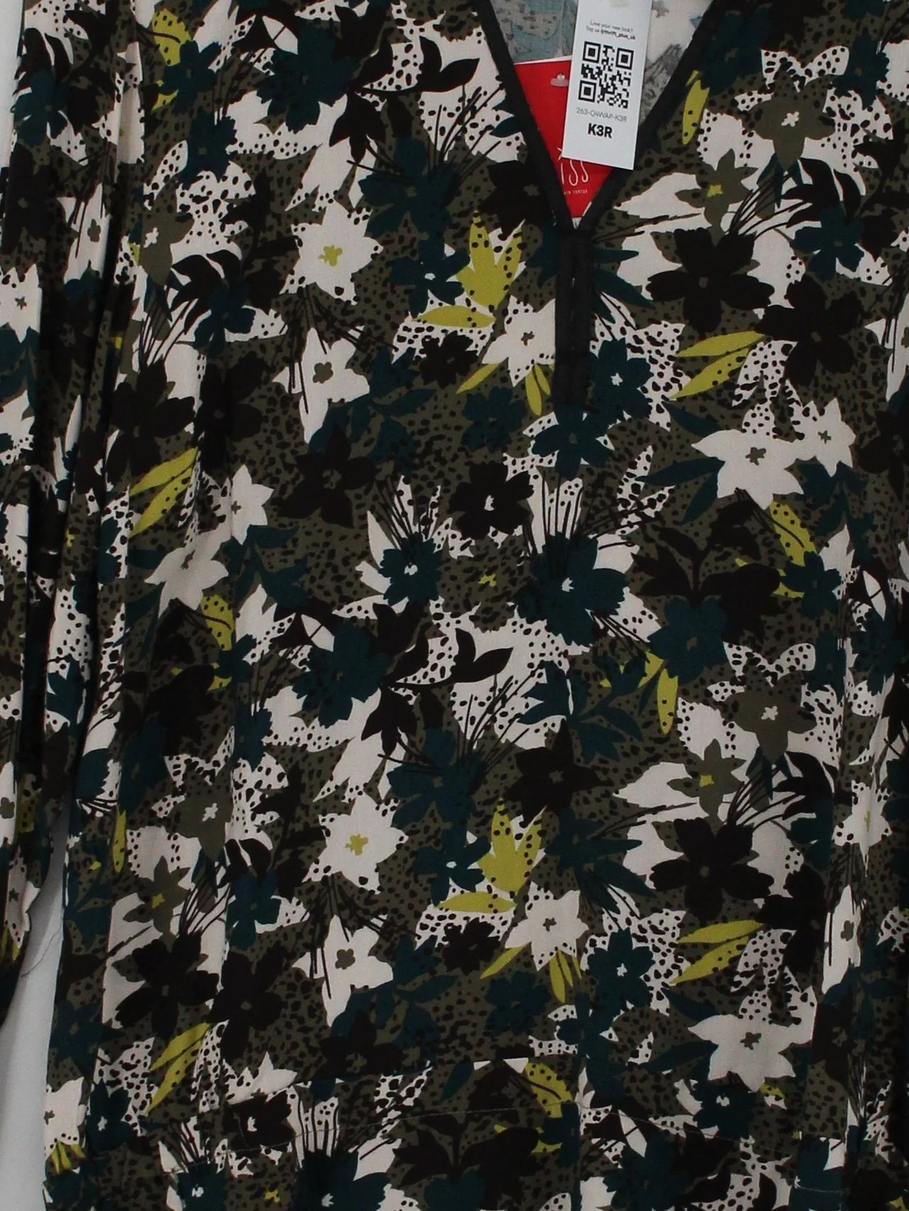 Miss By Captain Tortue Women's Top L Multi 100% Viscose Tunic - Image 3