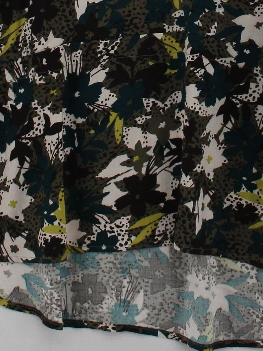 Miss By Captain Tortue Women's Top L Multi 100% Viscose Tunic - Image 4