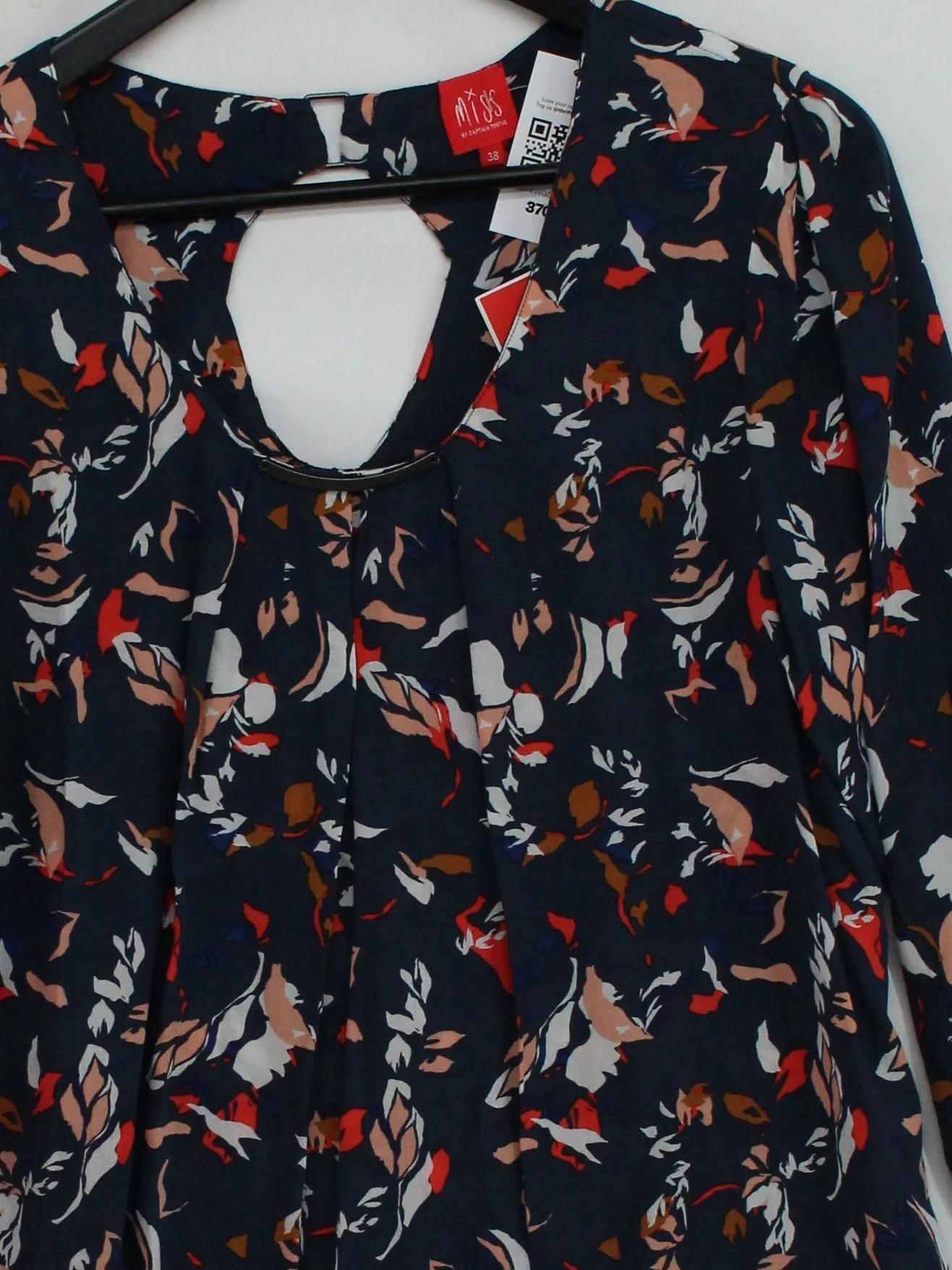 Miss By Captain Tortue Women's Top S Multi 100% Viscose Basic - Image 3