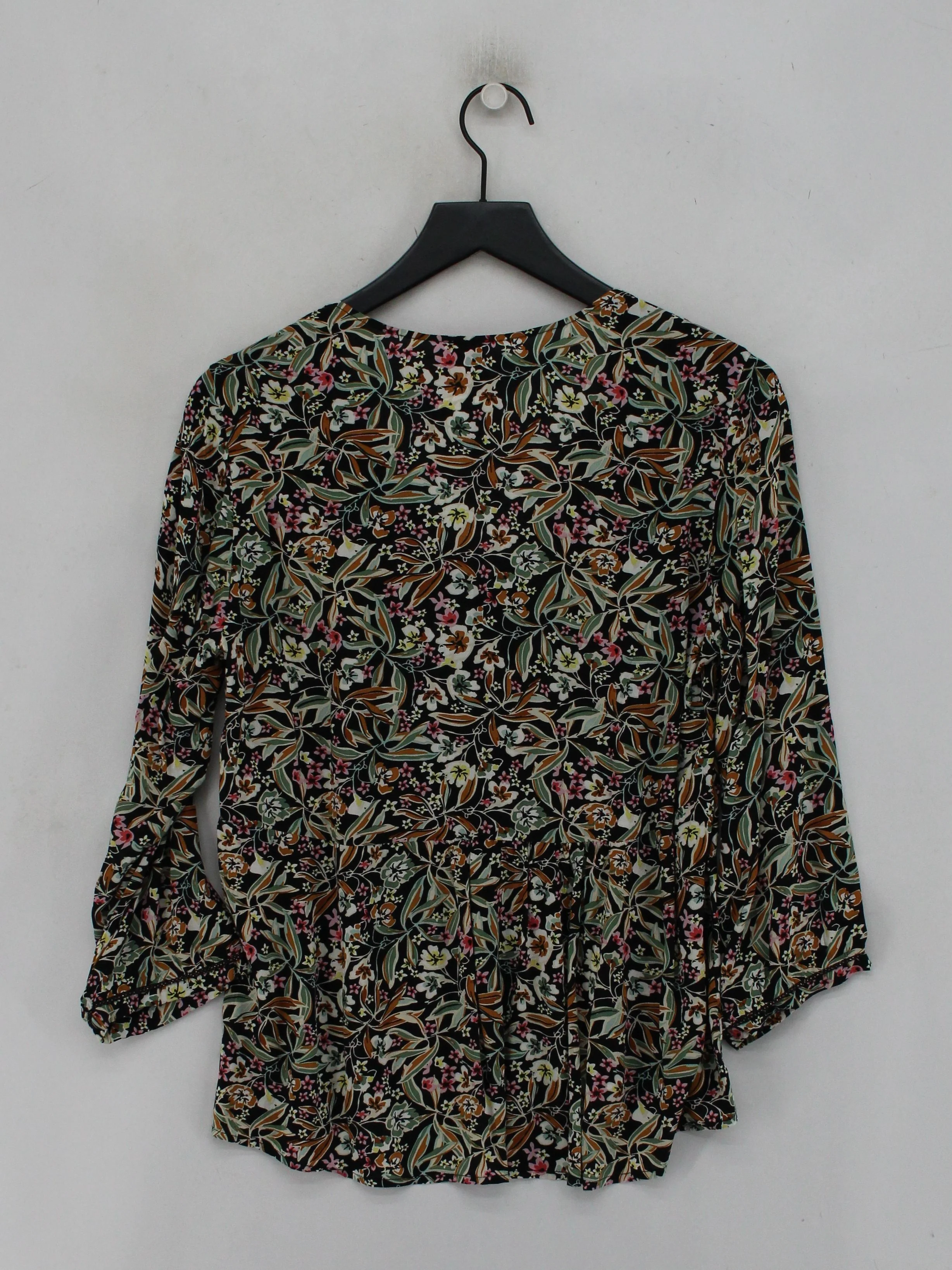 Miss By Captain Tortue Women's Top UK 10 Black 100% Viscose Basic - Image 2