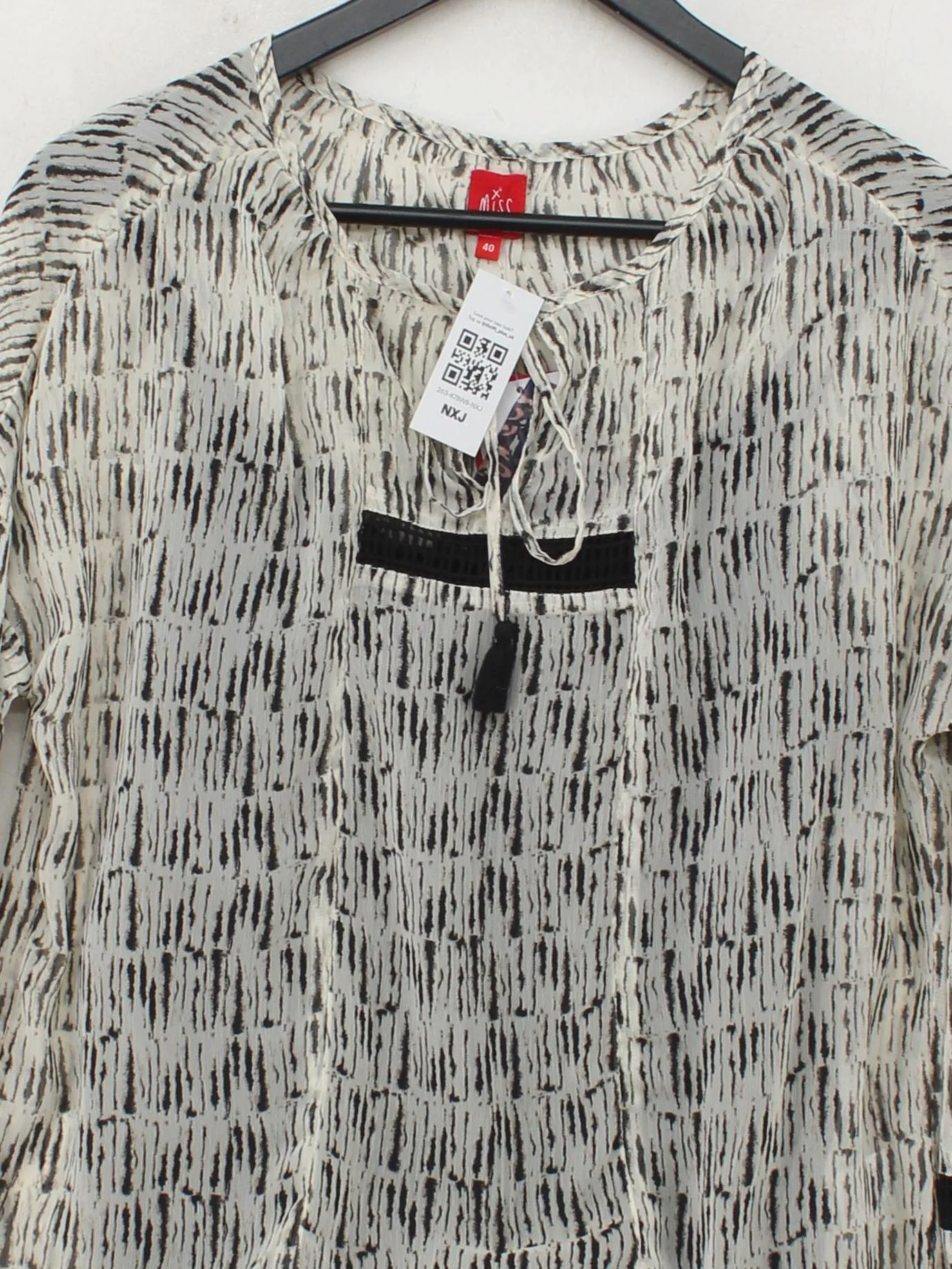 Miss By Captain Tortue Women's Top UK 12 Multi 100% Cotton Basic - Image 3