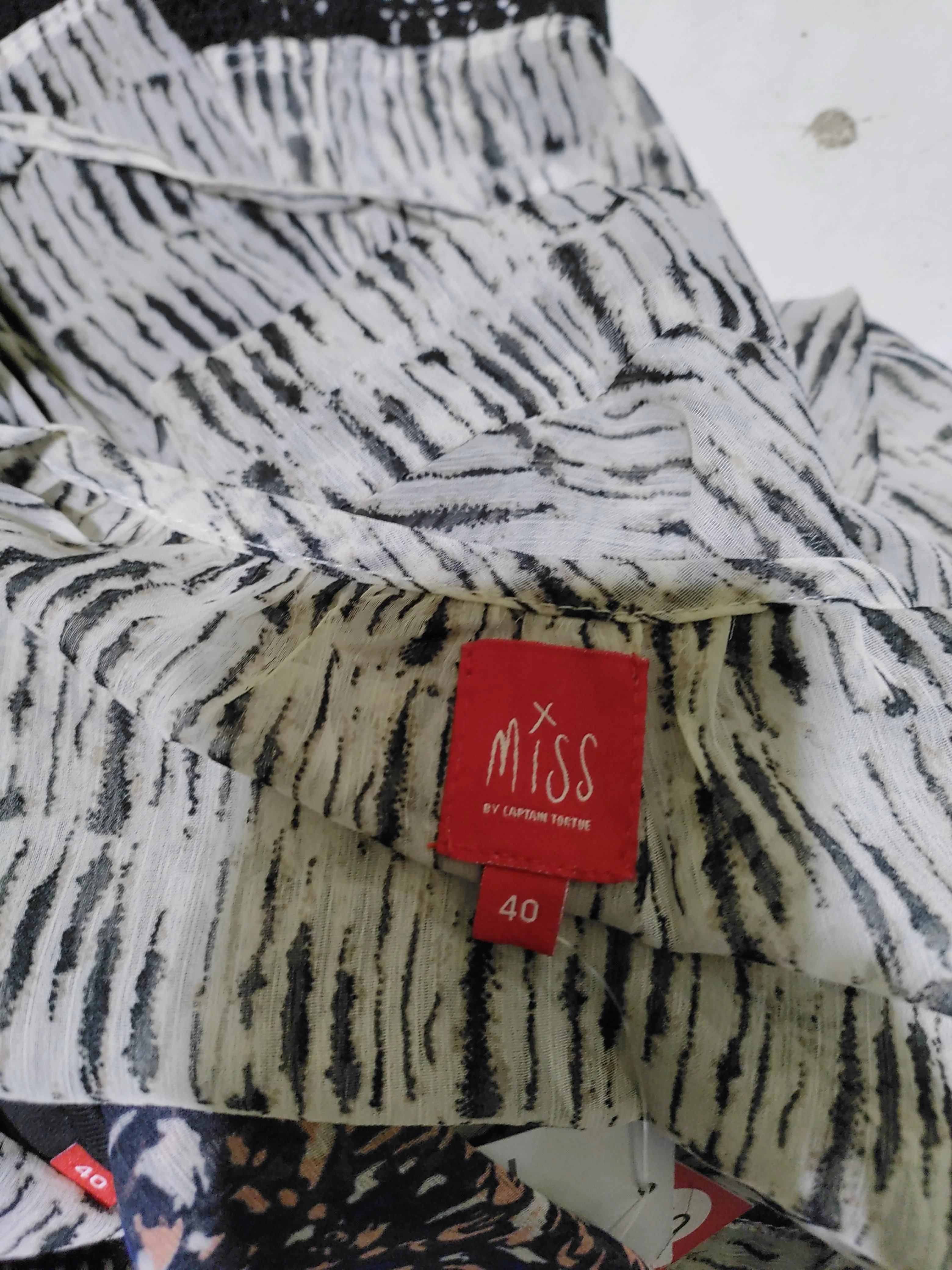 Miss By Captain Tortue Women's Top UK 12 Multi 100% Cotton Basic - Image 5