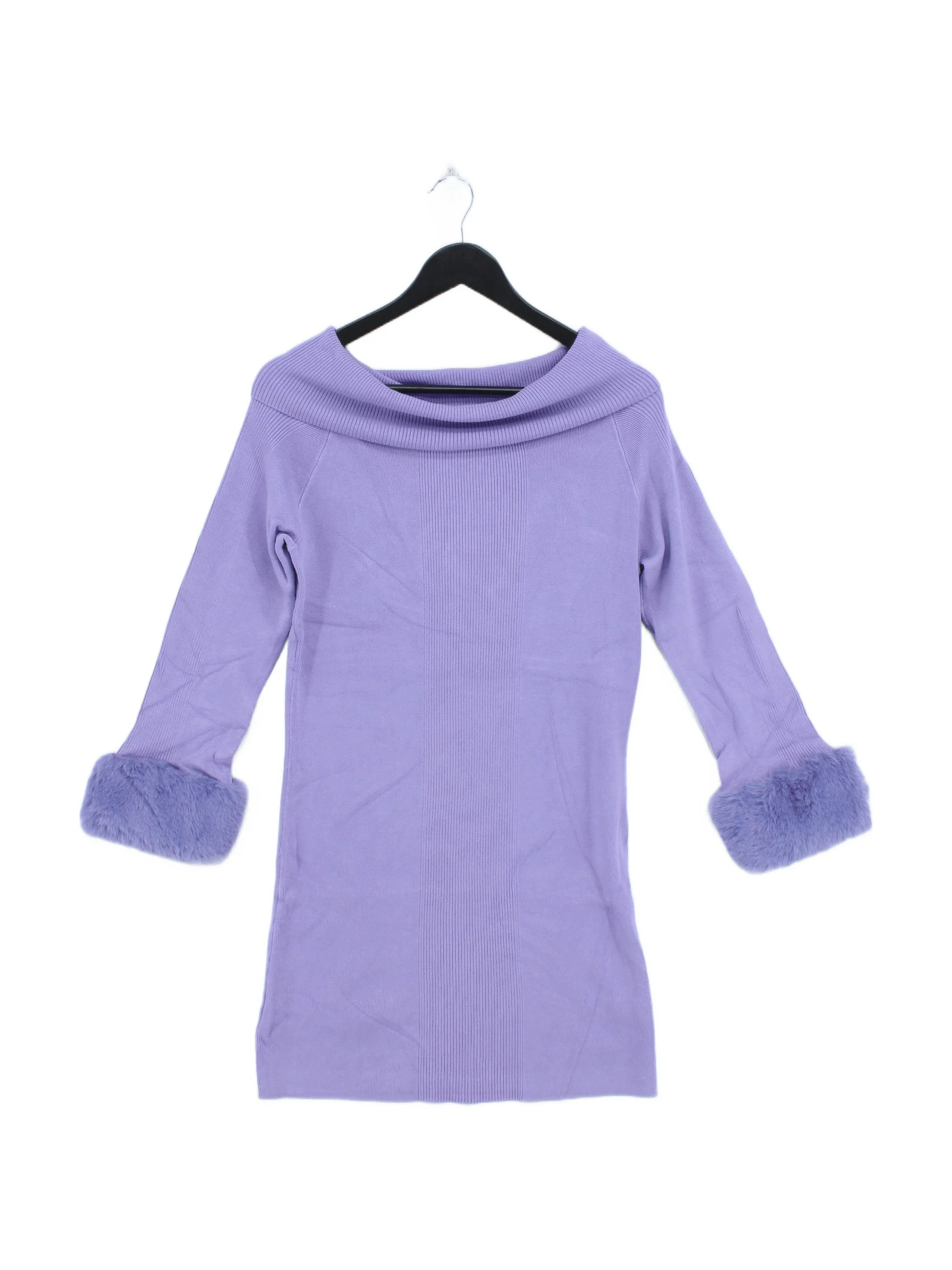 Miss Selfridge Jumper Mini Dress UK18 in Purple RRP £32.5