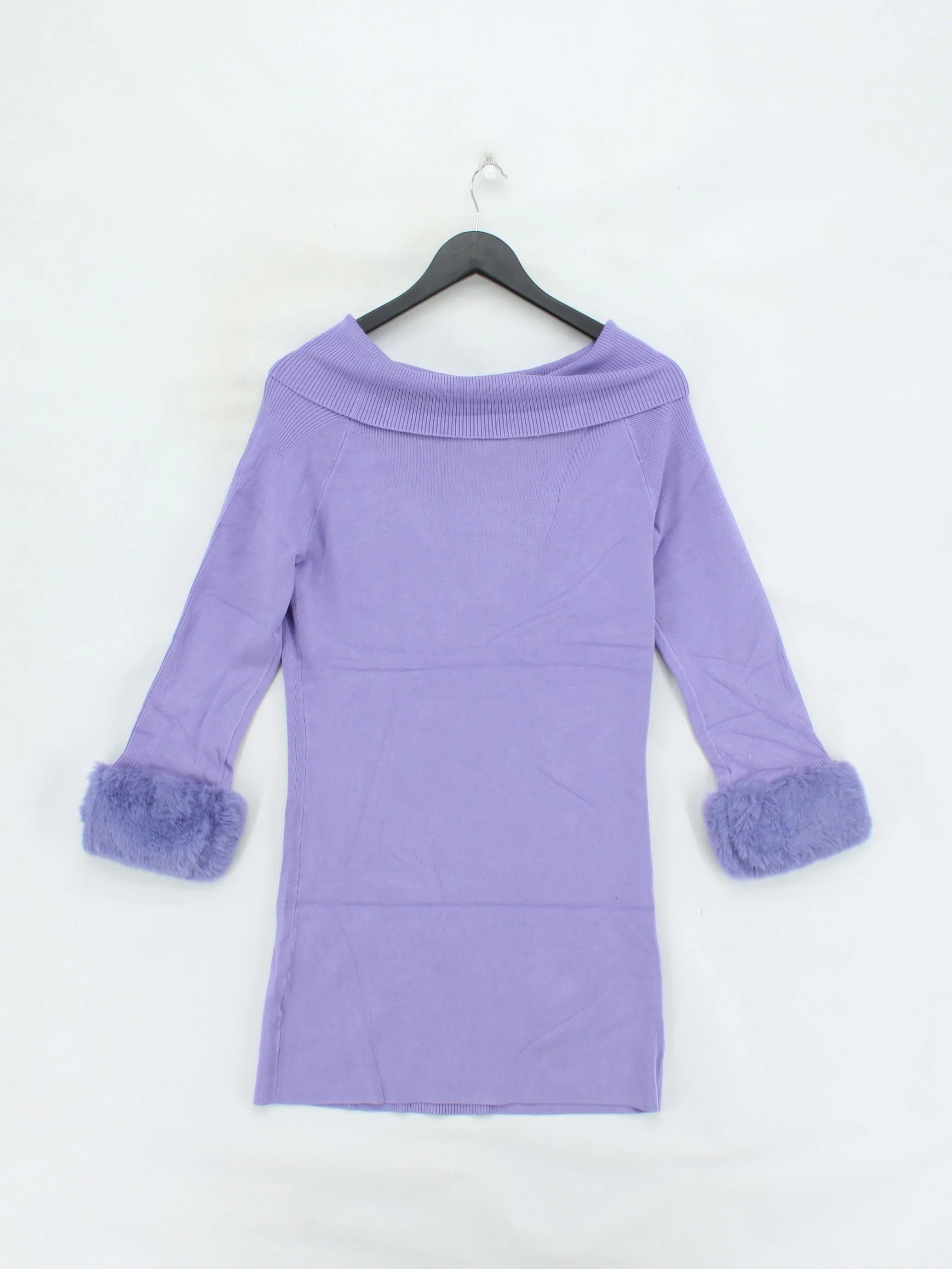 Miss Selfridge Jumper Mini Dress UK18 in Purple RRP £32.5 - Image 2