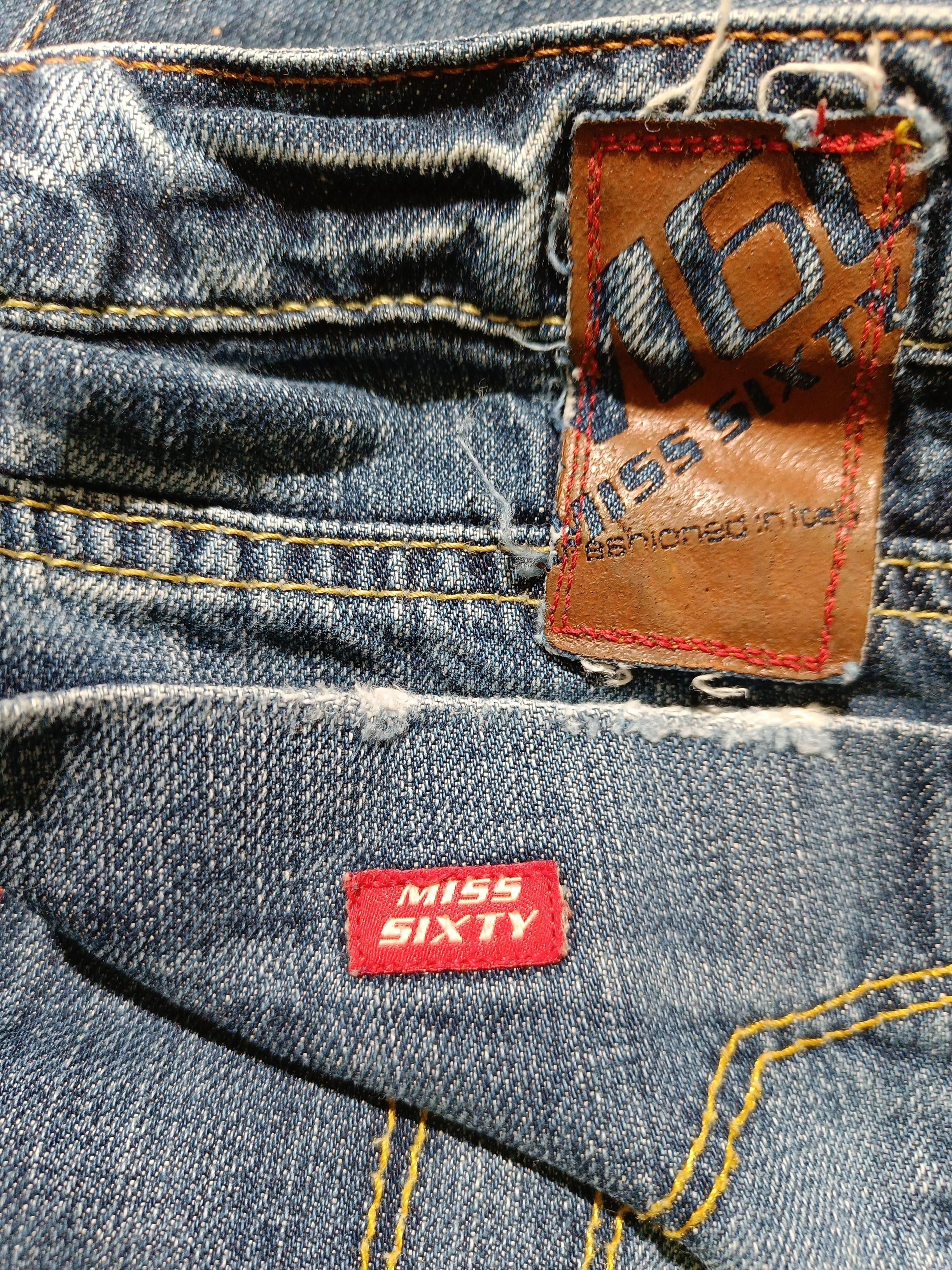 Miss Sixty Men's Jeans L Blue 100% Cotton Wide-Leg - Image 5