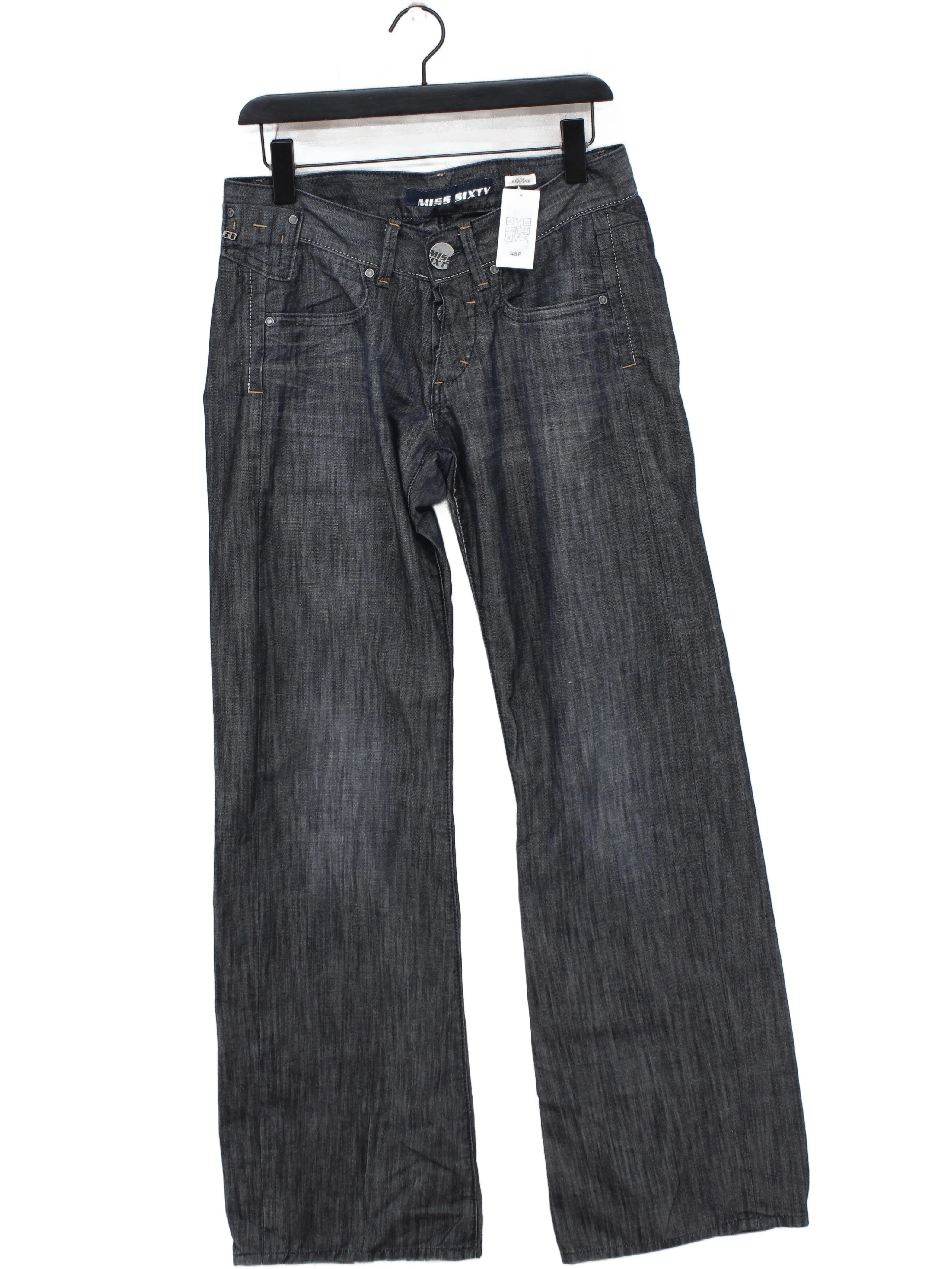 Miss Sixty Men's Jeans W 30 in Grey 100% Cotton Wide-Leg