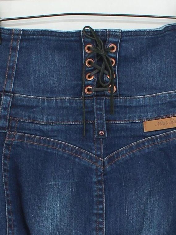 Miss Sixty Women's Midi Skirt S Blue Cotton - Image 3