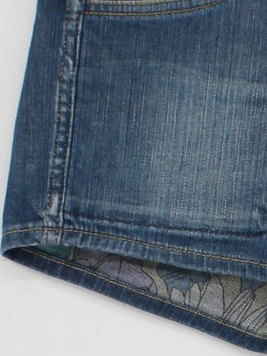 Miss Sixty Women's Shorts W 29 in Blue Cotton with Elastane Cut-Off - Image 4