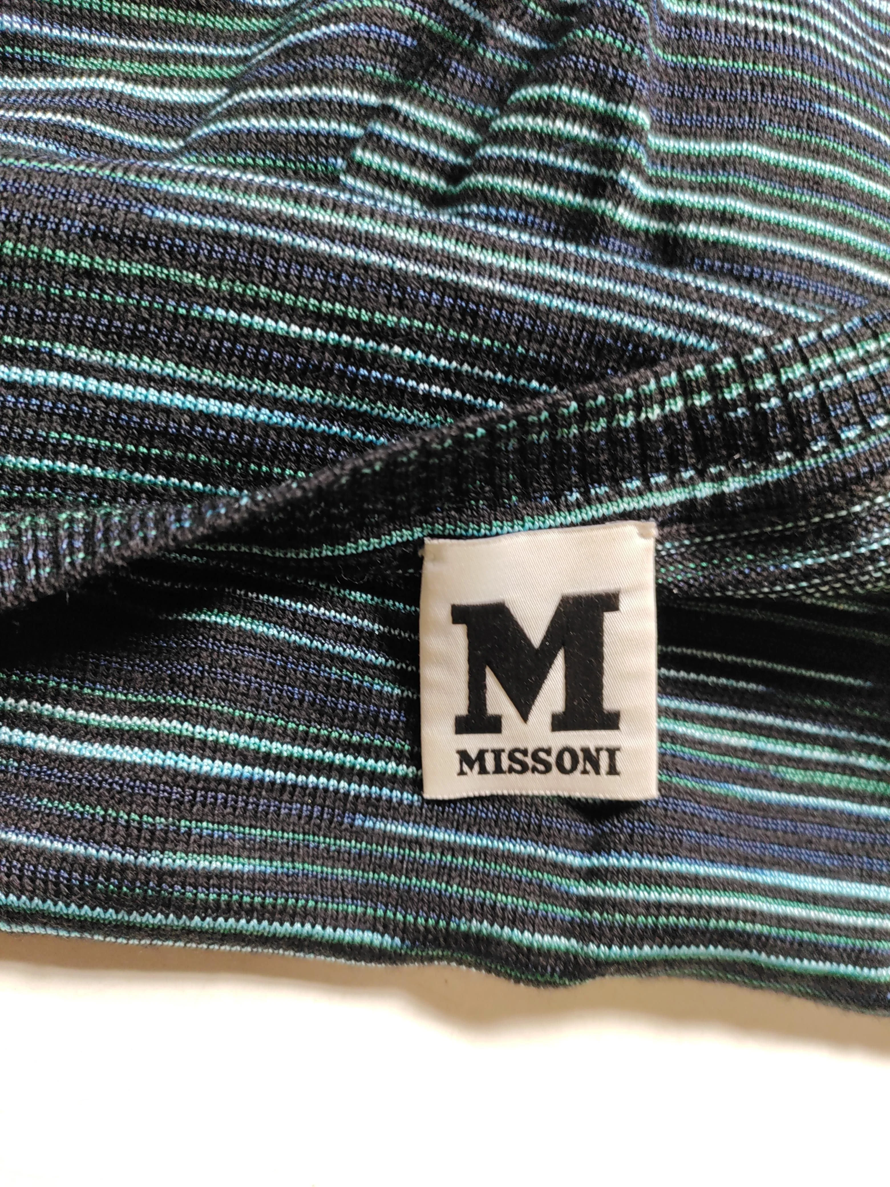 Missoni Men's Jumper M Multi Striped Wool with Viscose Round Neck Pullover - Image 5