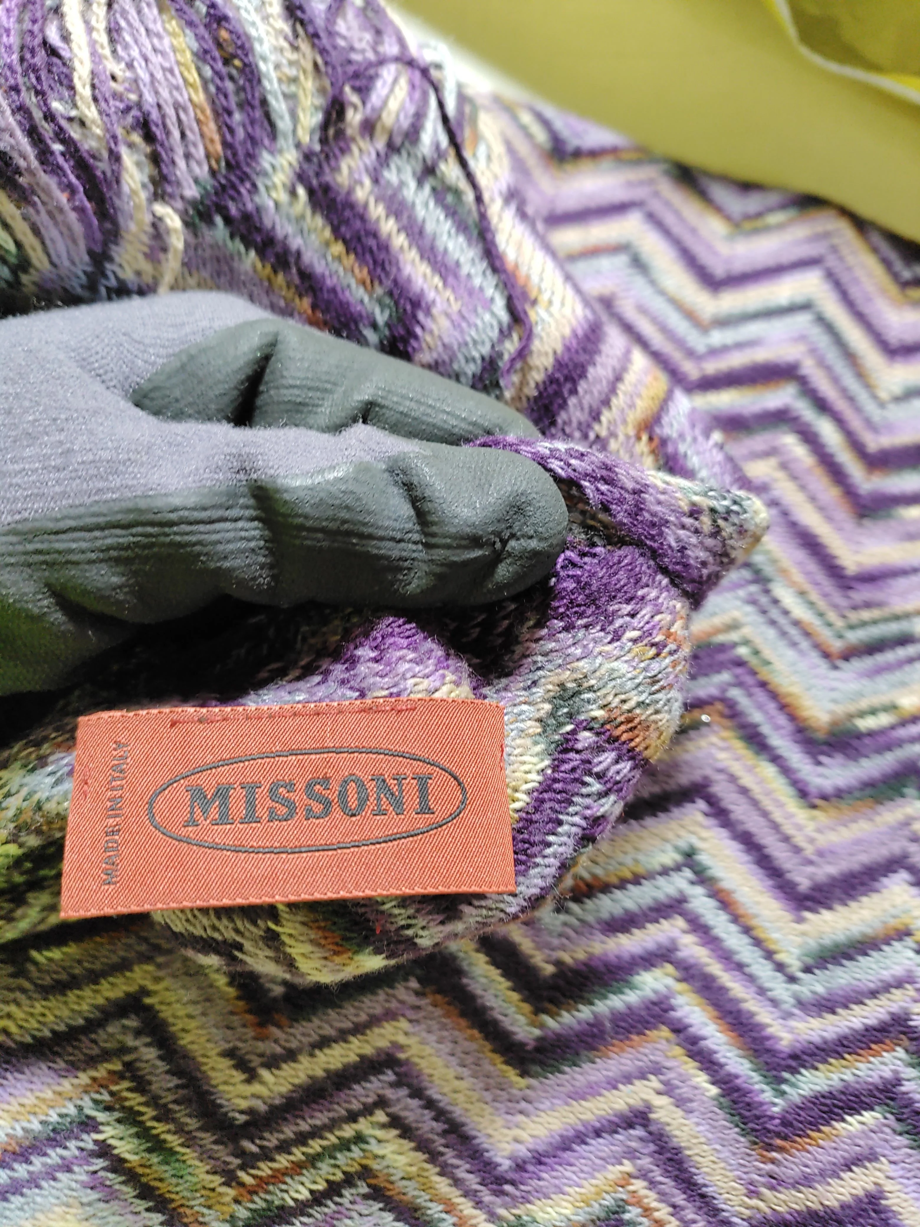 Missoni Men's Scarf Multi Geometric 100% Other Scarf - Image 5