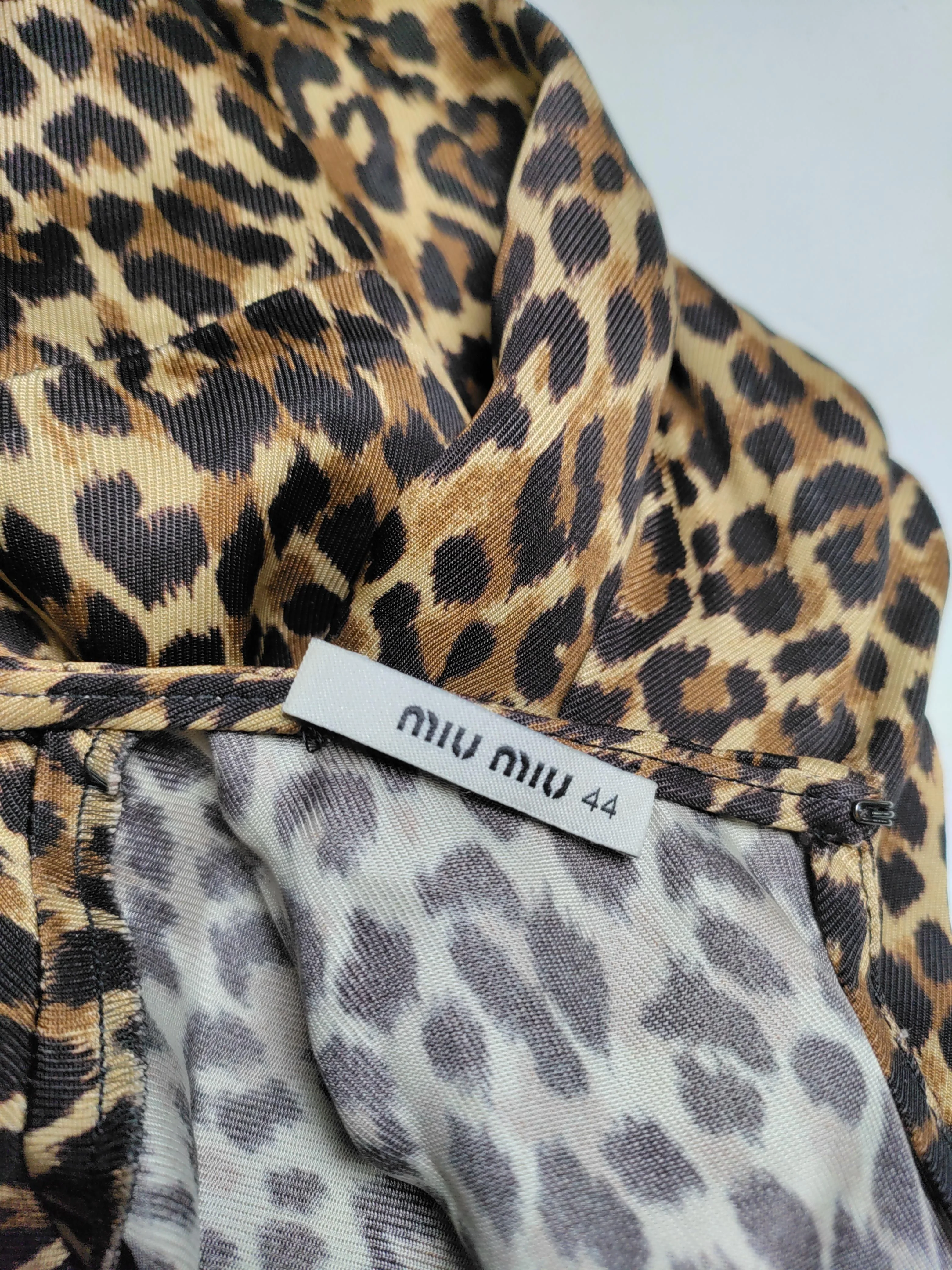 Miu Miu T-Shirt Mini Dress in Brown - Image 5