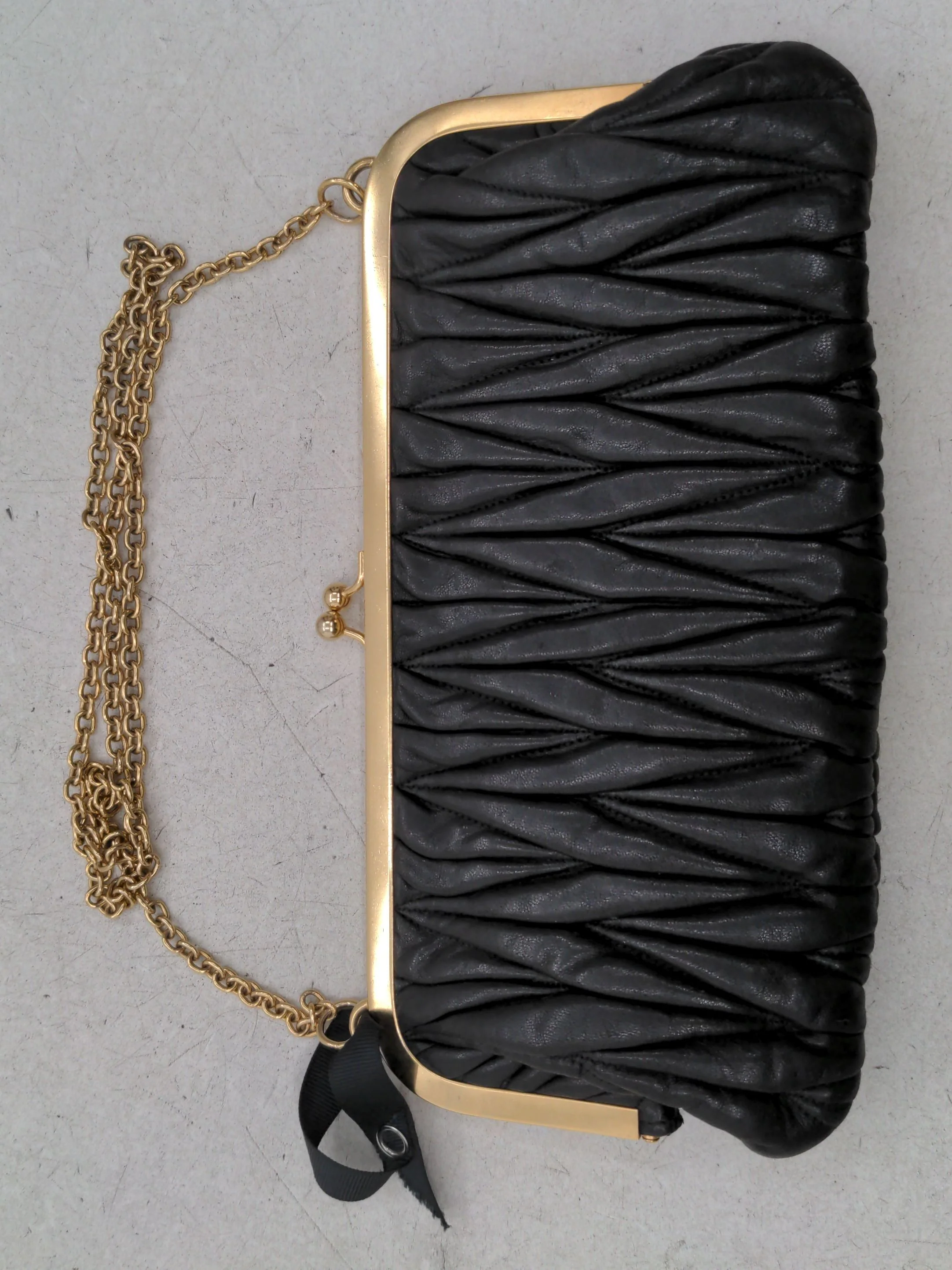 Miu Miu Women's Bag Black 100% Leather Clutch New with tags - Image 2