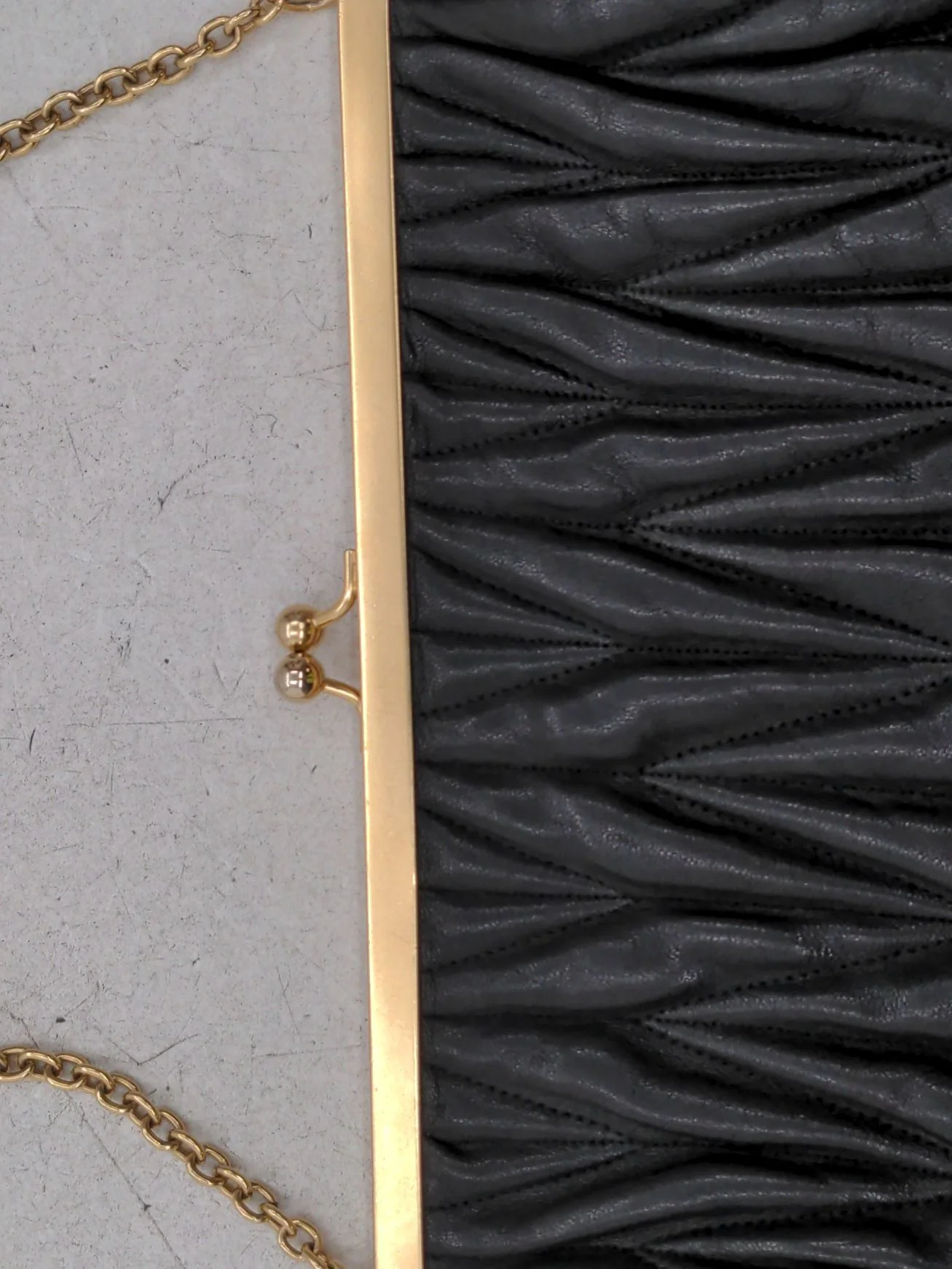 Miu Miu Women's Bag Black 100% Leather Clutch New with tags - Image 4