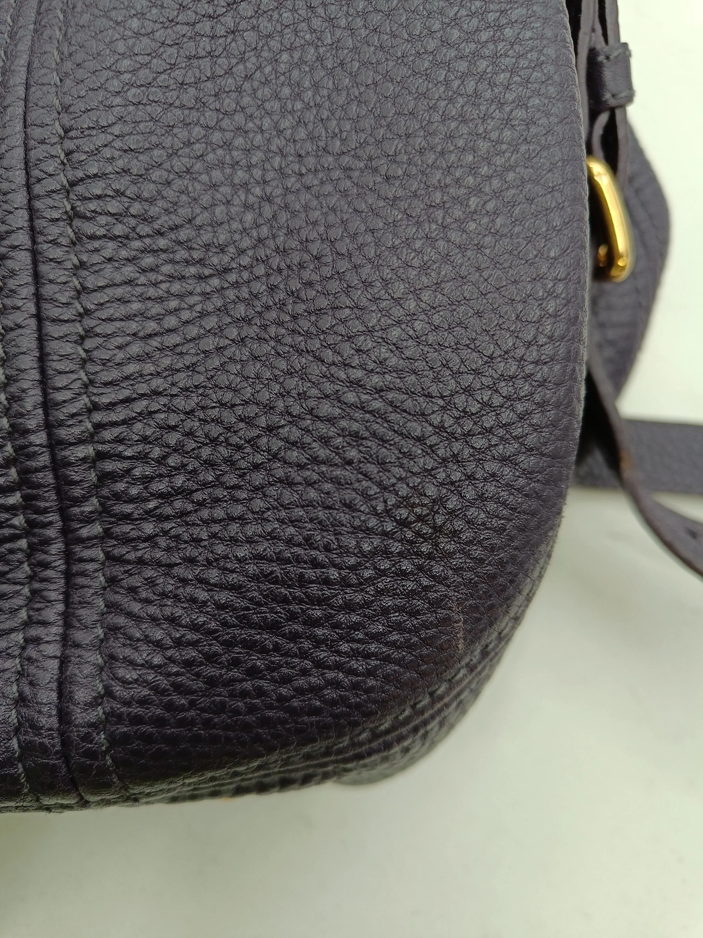 Miu Miu Women's Bag Purple 100% Leather Shoulder Bag - Image 3