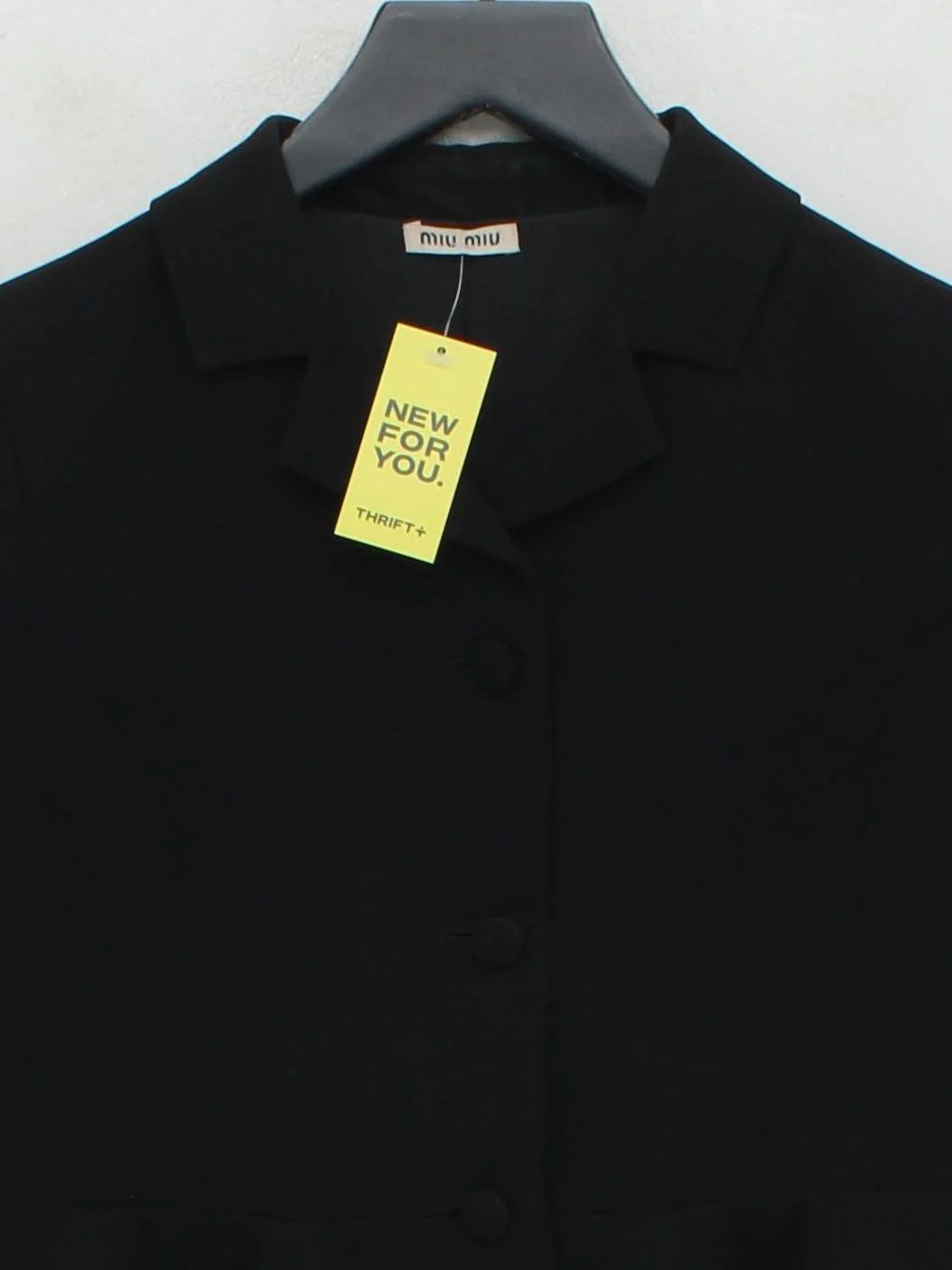 Miu Miu Women's Blouse UK 10 Black Acetate with Polyester Basic - Image 3