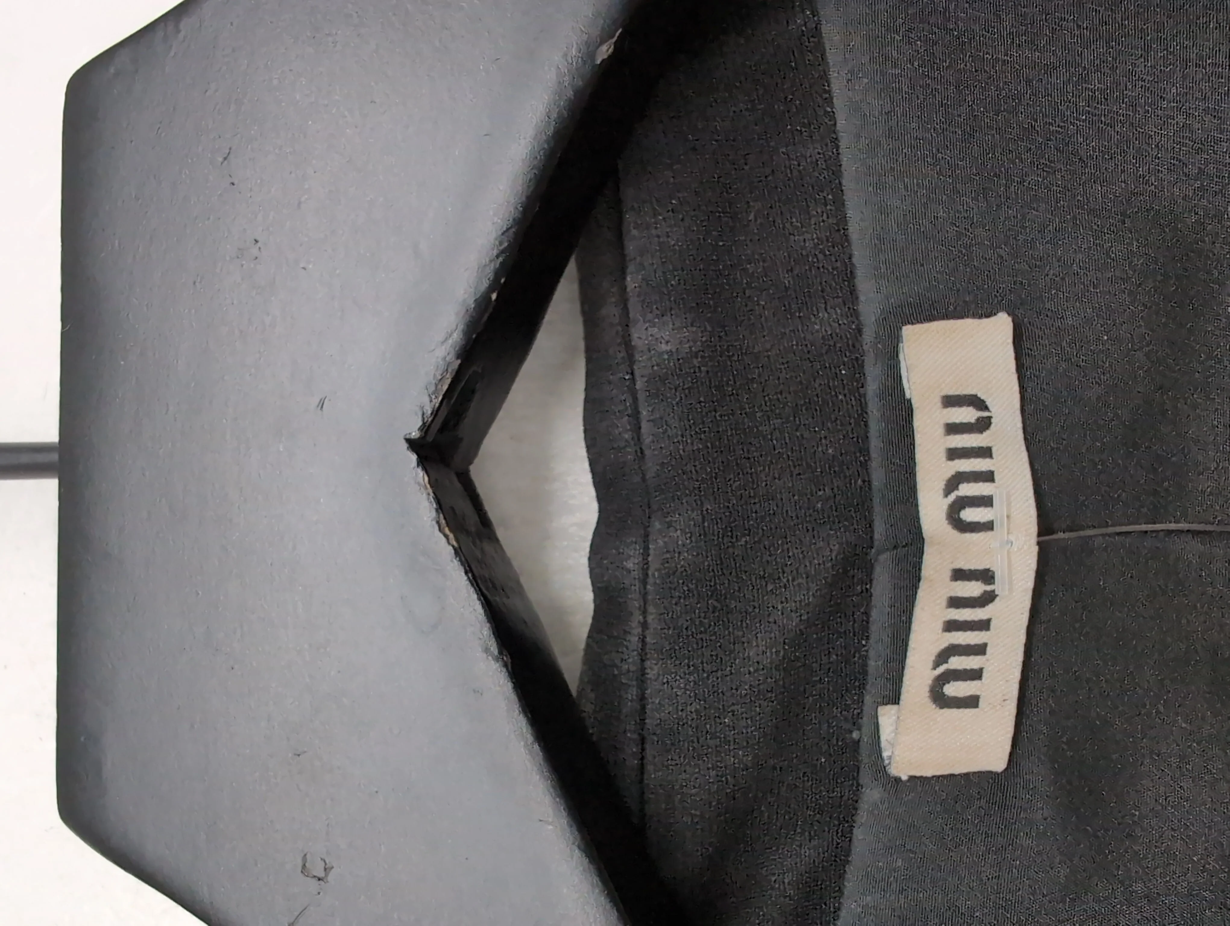 Miu Miu Women's Blouse UK 10 Black Acetate with Polyester Basic - Image 5