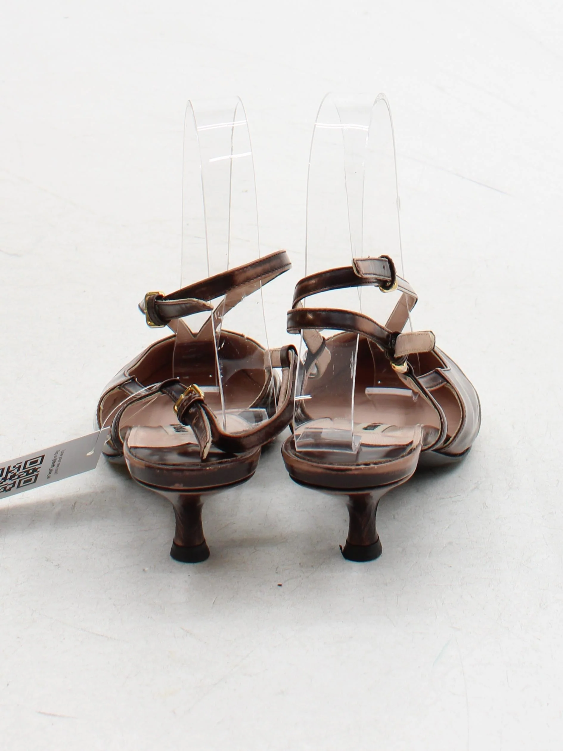 Miu Miu Women's Heels UK 2.5 Brown 100% Leather Court - Image 3