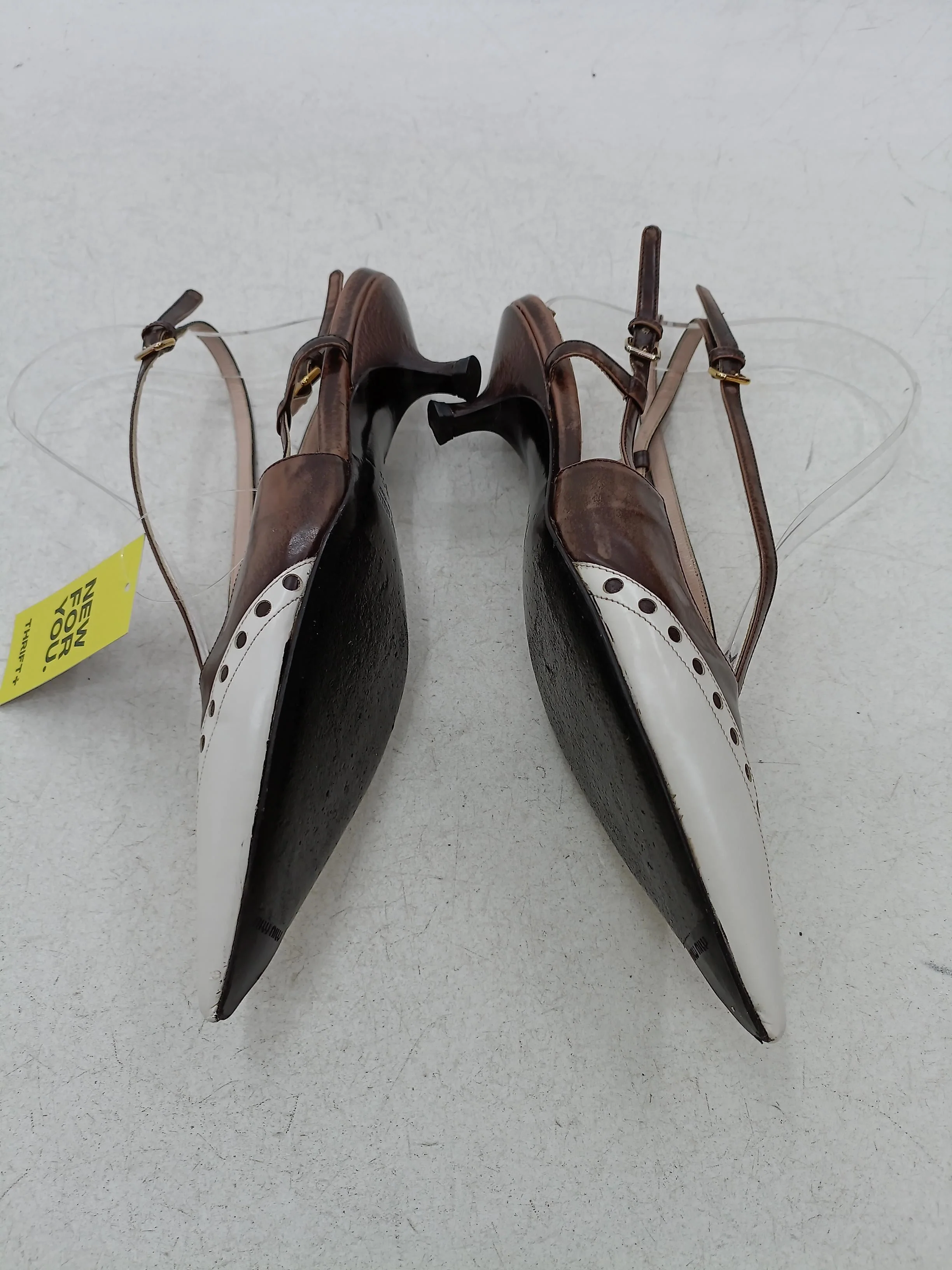 Miu Miu Women's Heels UK 2.5 Brown 100% Leather Court - Image 7