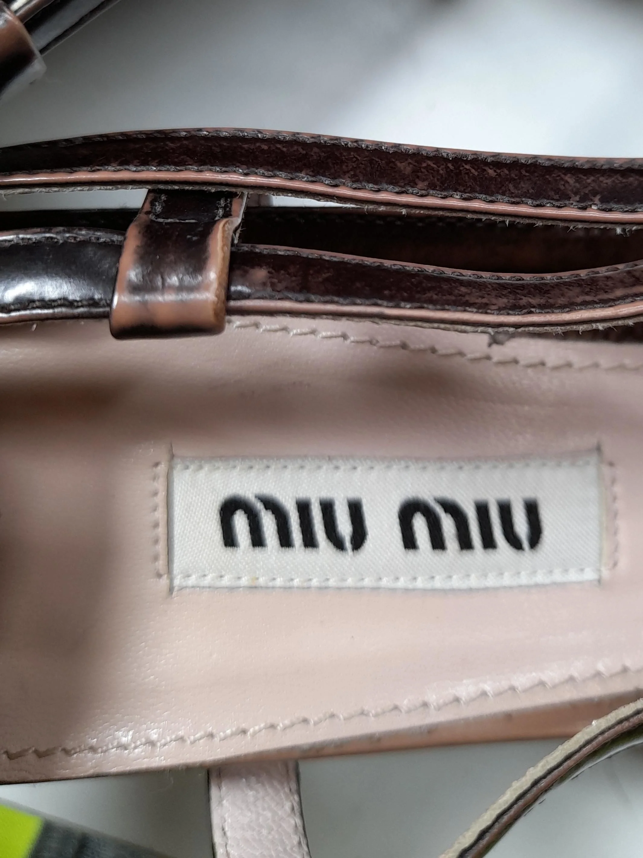 Miu Miu Women's Heels UK 2.5 Brown 100% Leather Court - Image 9