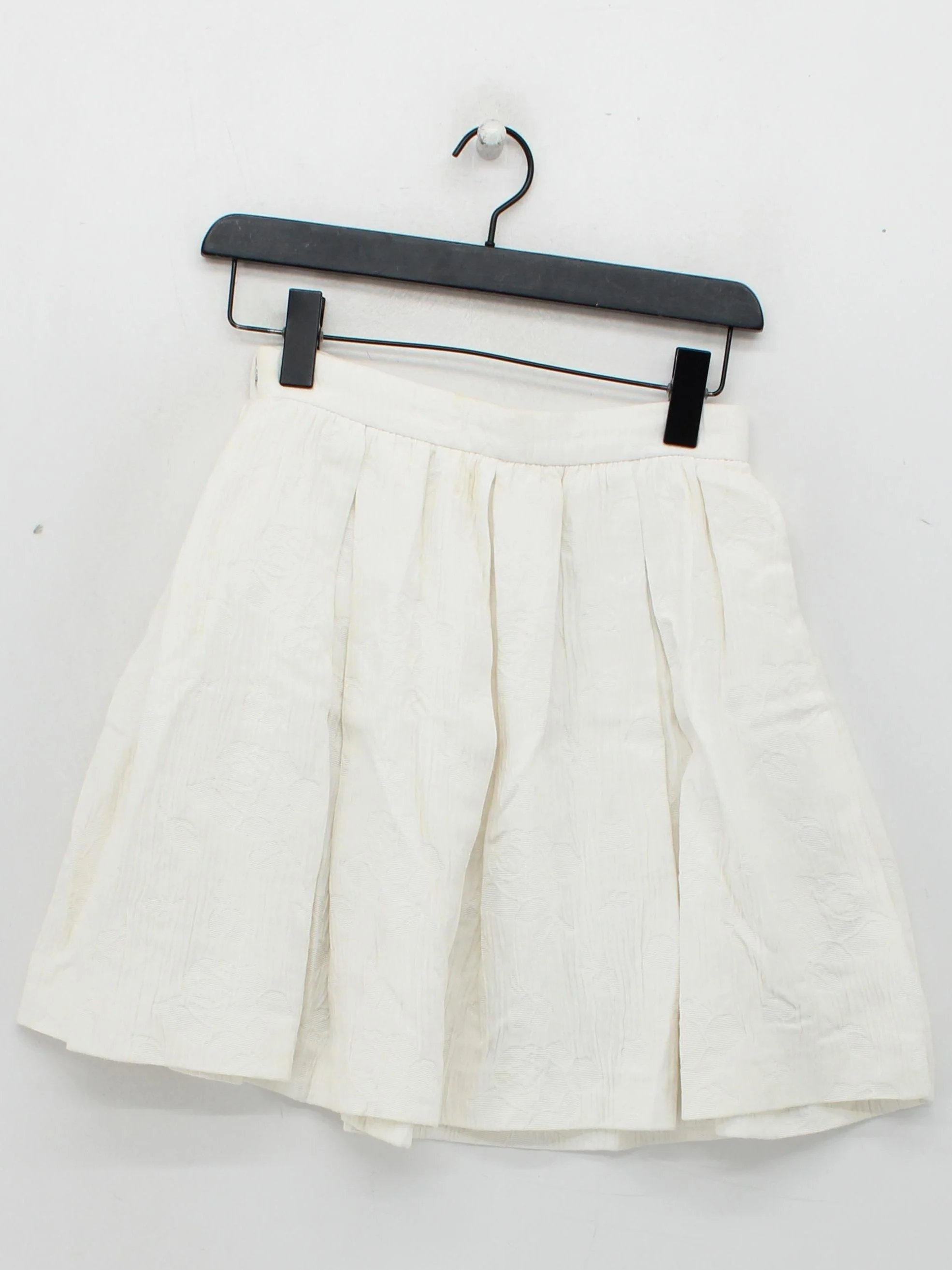 Miu Miu Women's Mini Skirt UK 6 White 100% Polyester Short Mini - Image 2