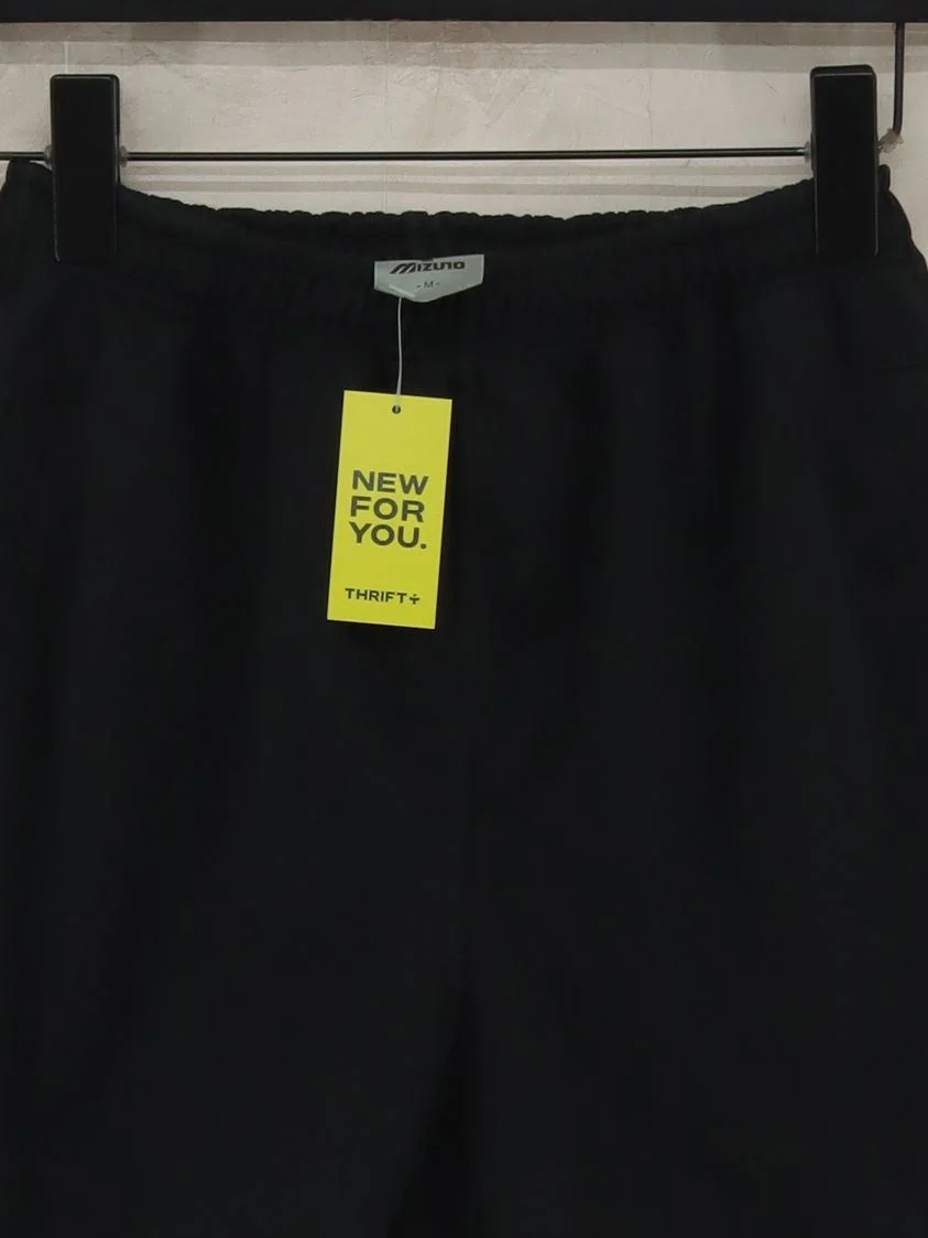 Mizuno Men's Shorts M Black 100% Polyester Sweat - Image 3