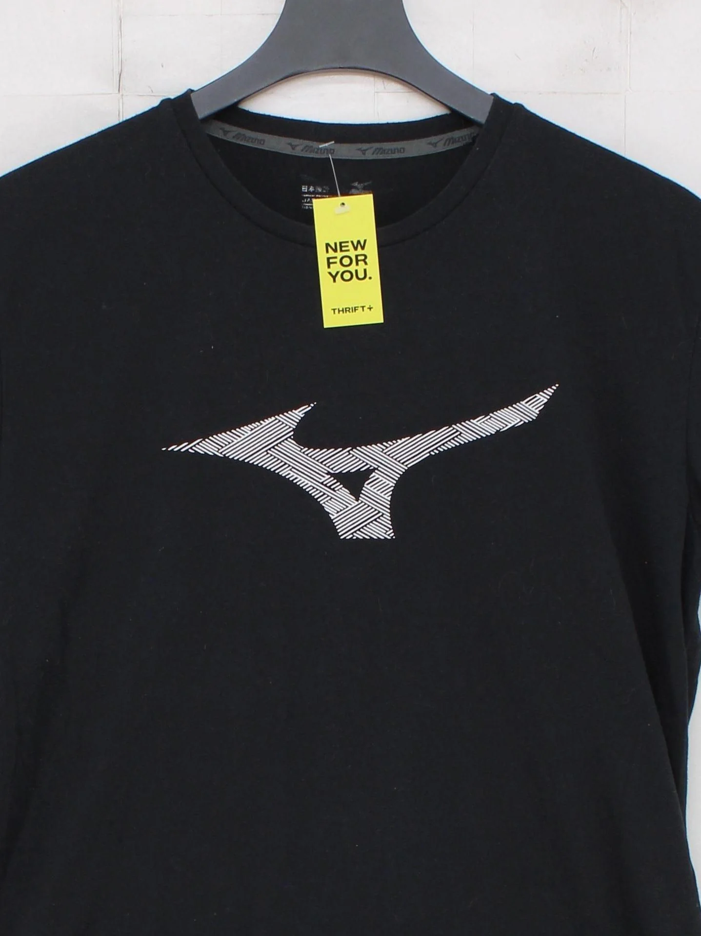 Mizuno Men's T-Shirt L Black Graphic 100% Cotton Basic - Image 3