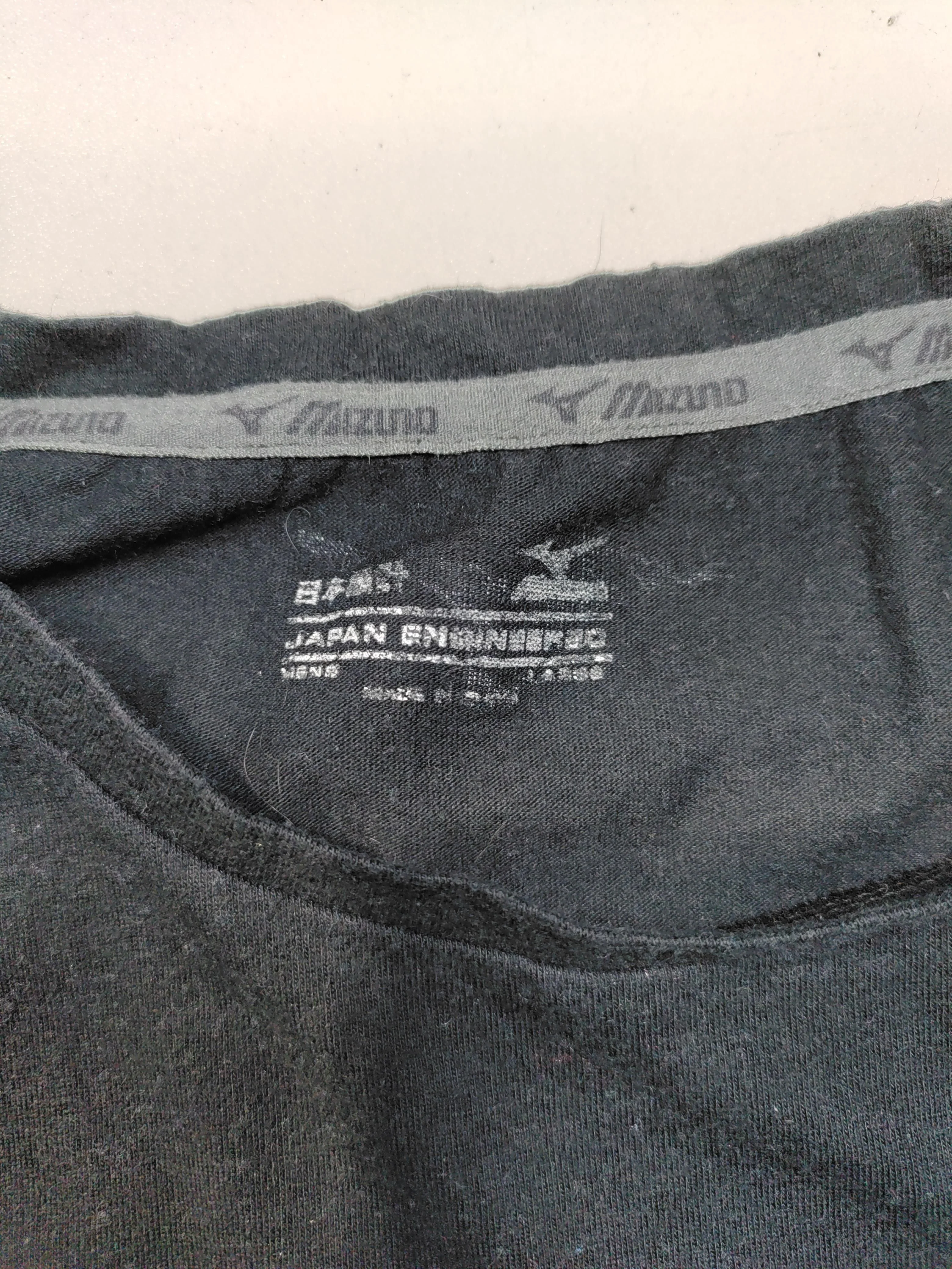 Mizuno Men's T-Shirt L Black Graphic 100% Cotton Basic - Image 5