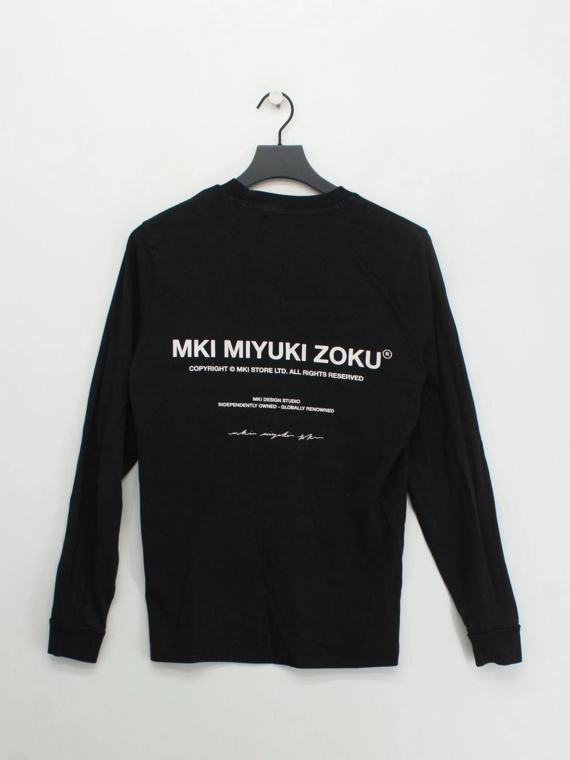 MKI MIYUKI ZOKU Men's T-Shirt M Black 100% Cotton Basic - Image 2