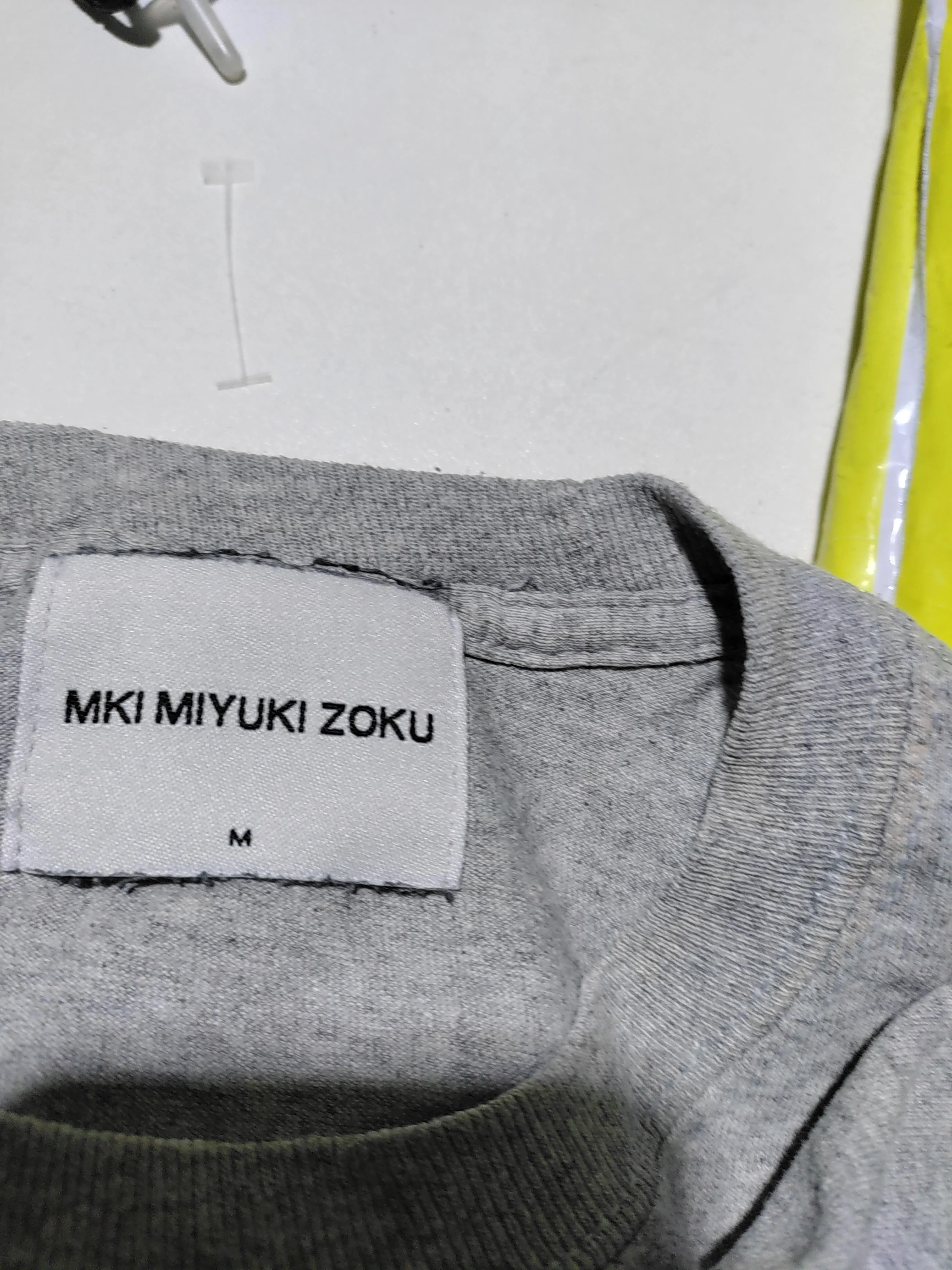 MKI MIYUKI ZOKU Men's T-Shirt M Grey Graphic 100% Cotton Basic - Image 5