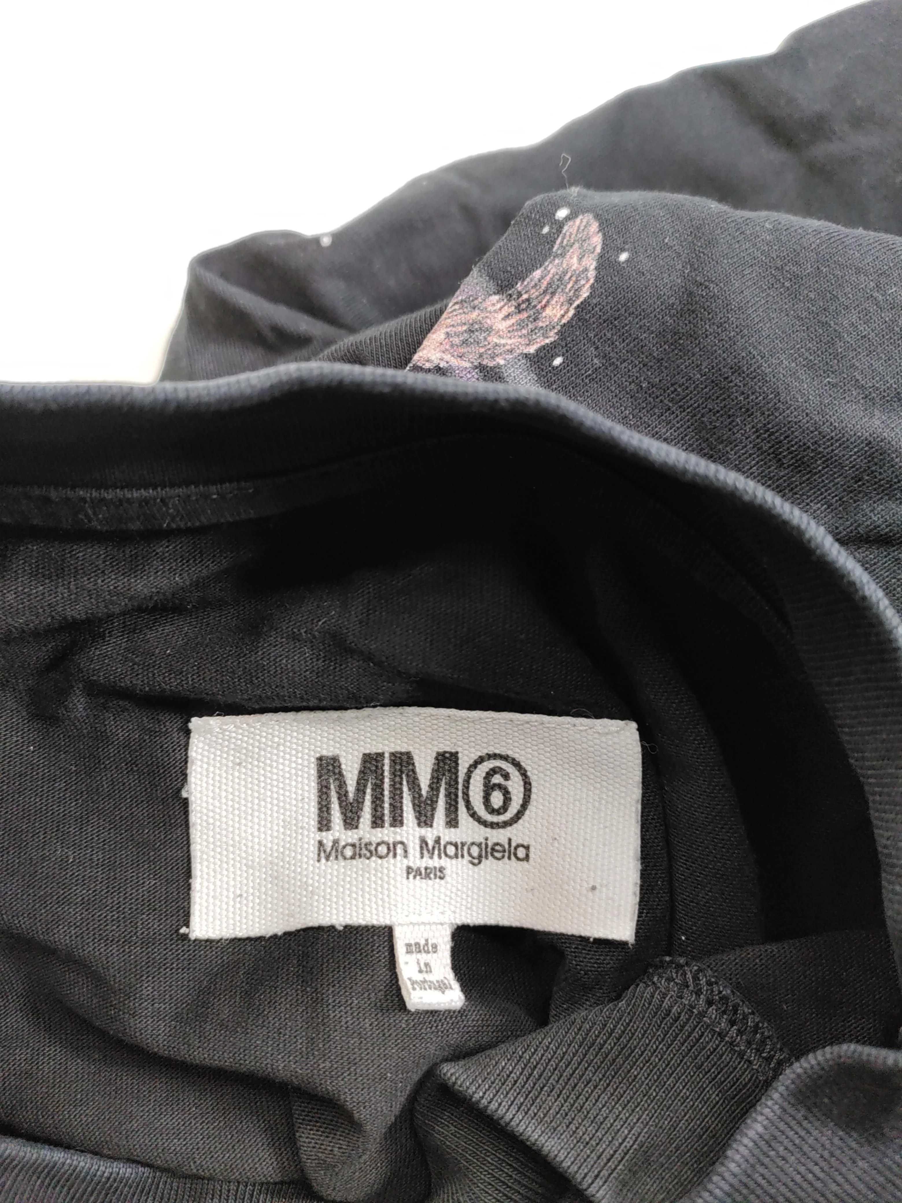 Mm6 Maison Margiela Women's Top S Black Cotton with Elastane Basic - Image 5