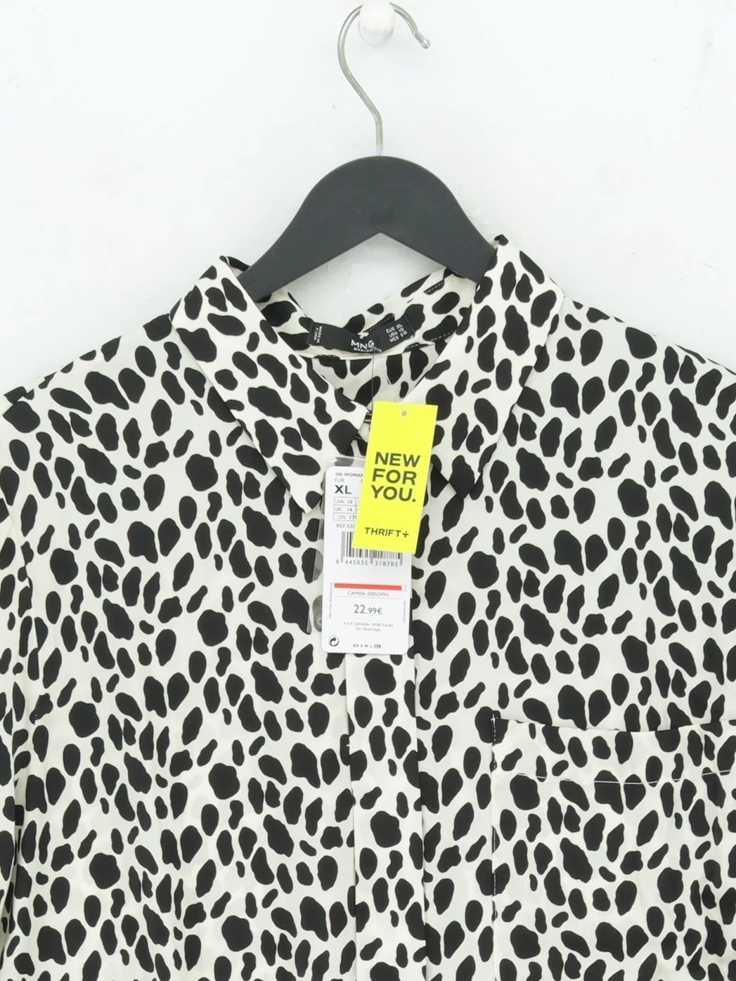 MNG Women's Blouse XL White 100% Polyester Basic New with tags - Image 3