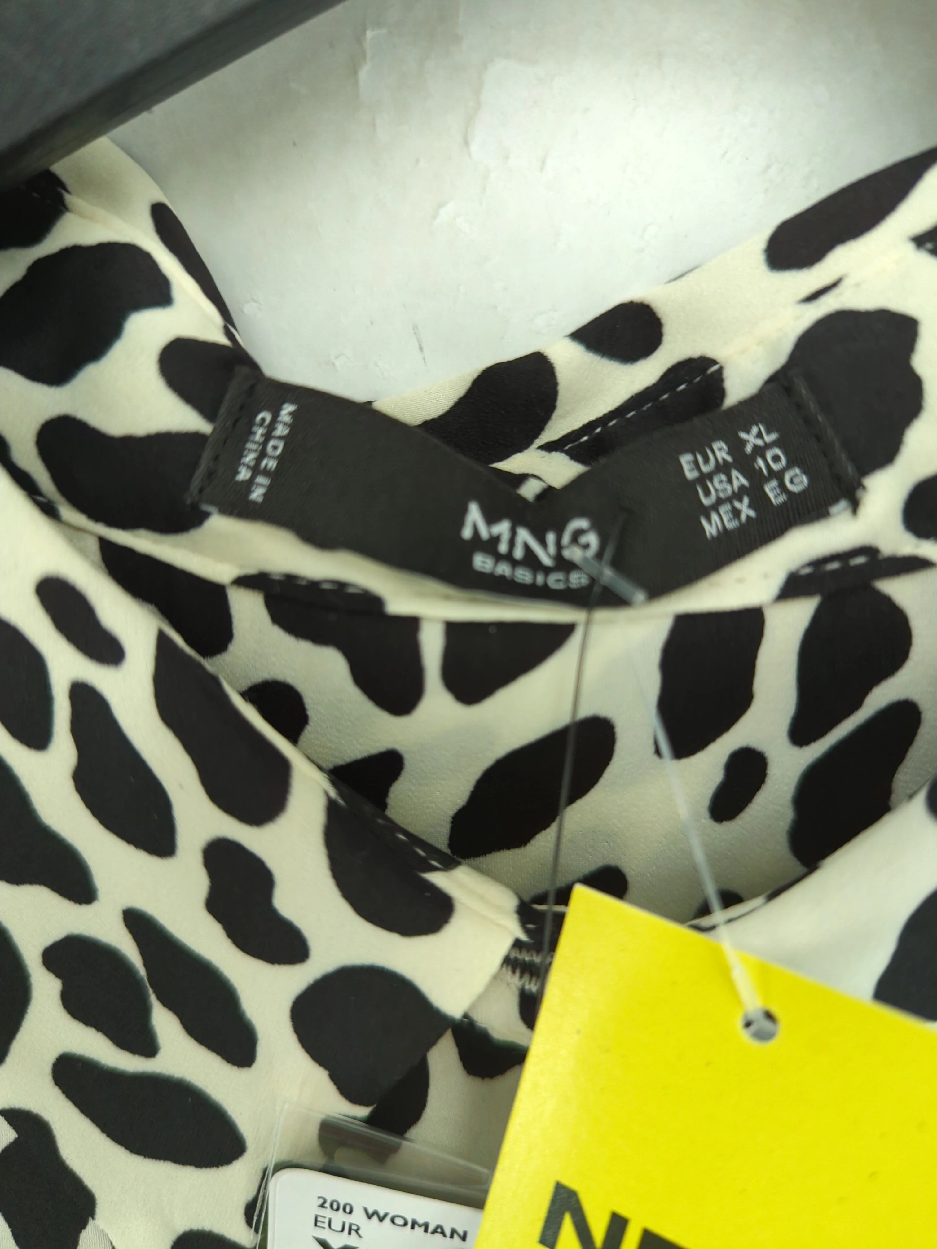 MNG Women's Blouse XL White 100% Polyester Basic New with tags - Image 5