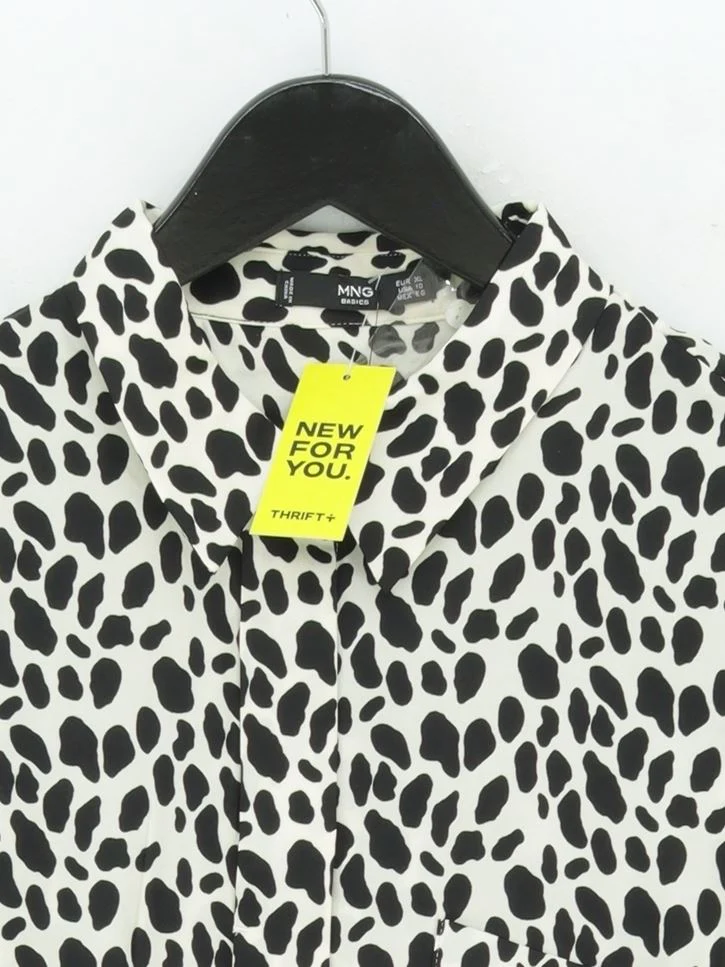 MNG Women's Blouse XL White 100% Polyester Basic New with tags - Image 3