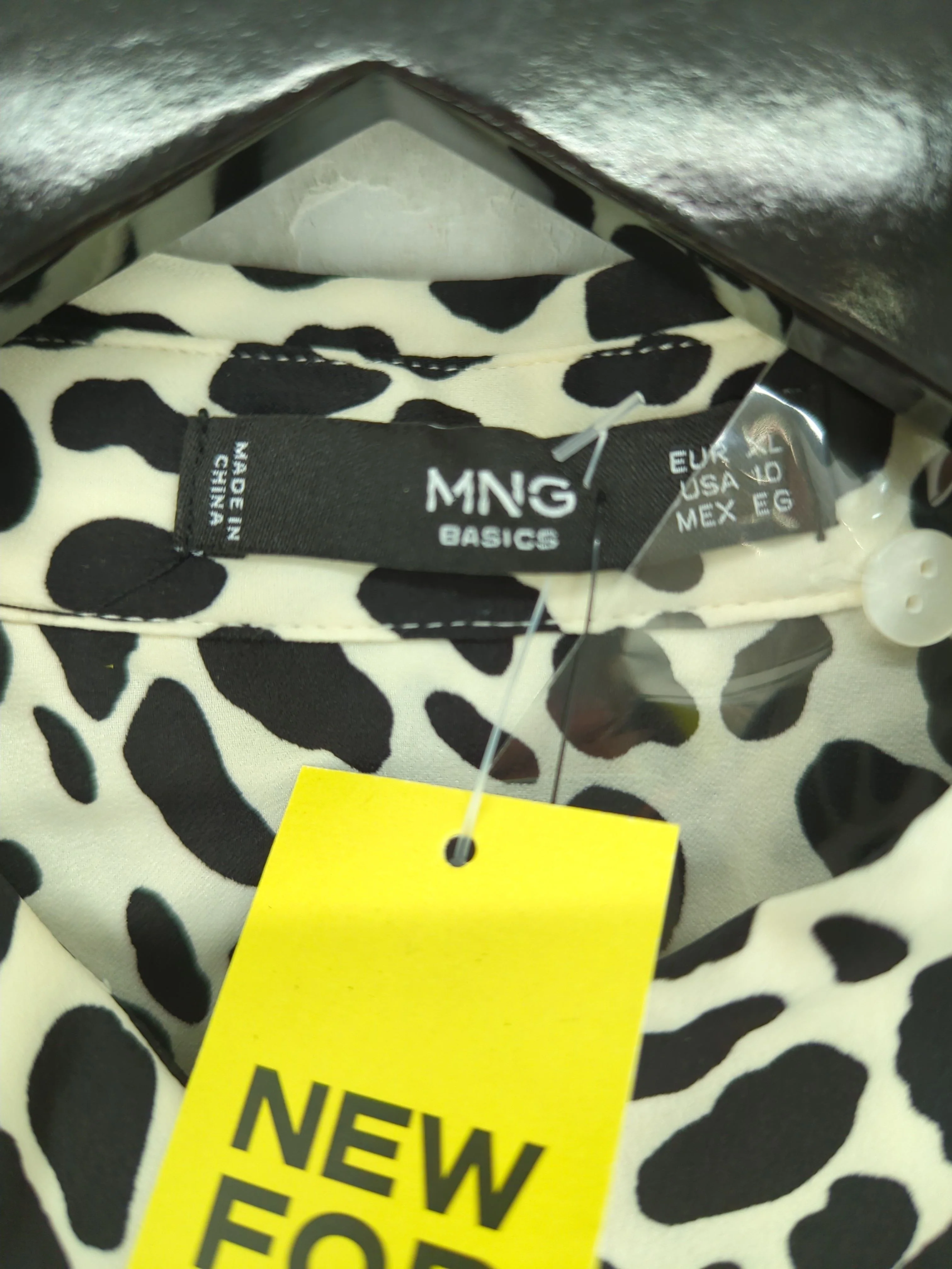 MNG Women's Blouse XL White 100% Polyester Basic New with tags - Image 5