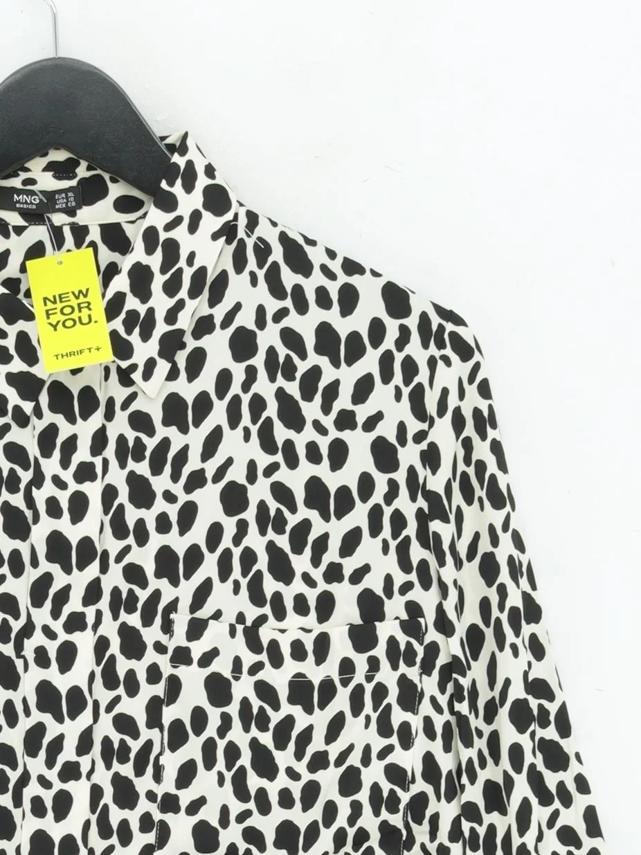 MNG Women's Blouse XL White 100% Polyester Basic New with tags - Image 4