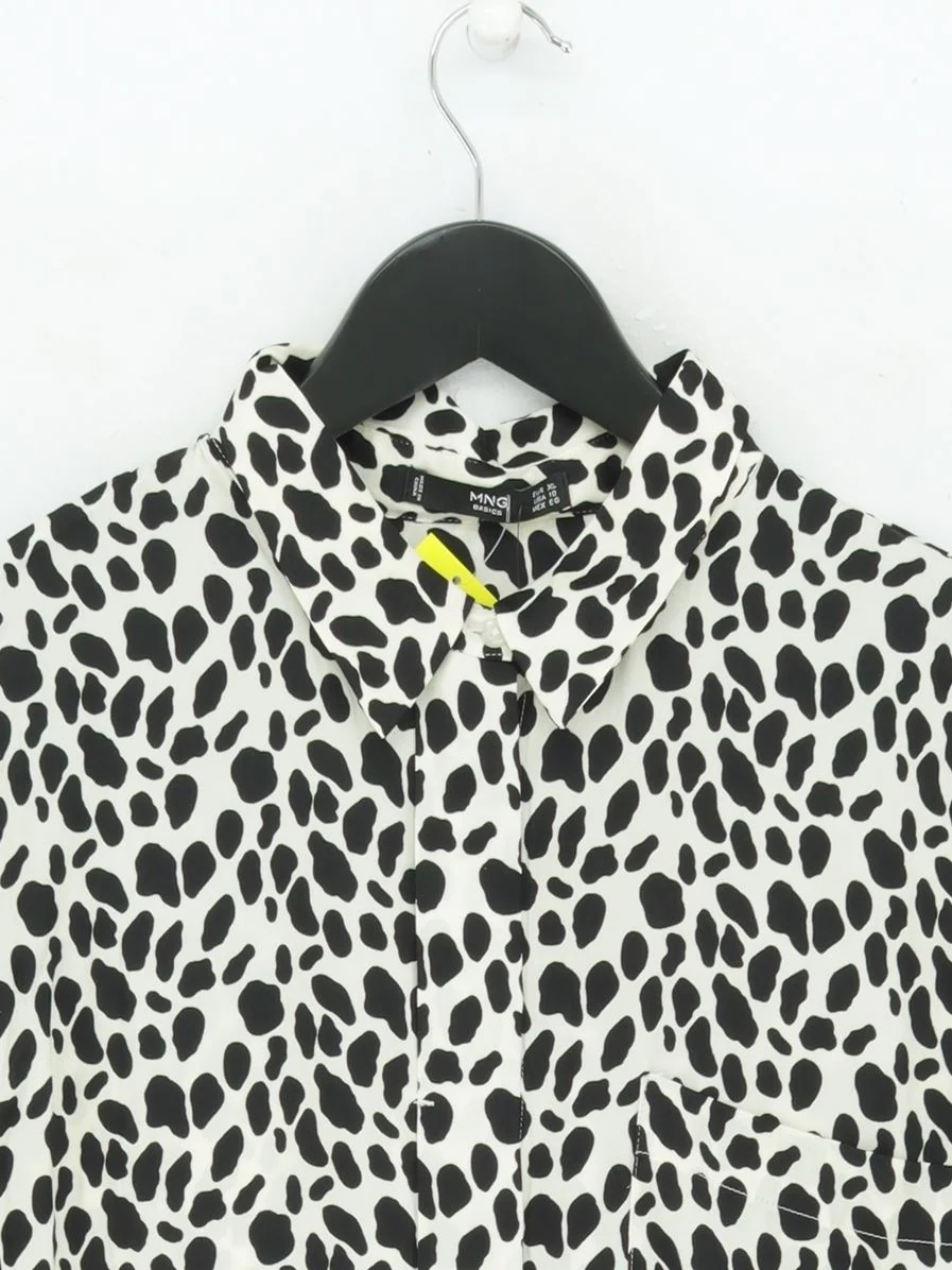 MNG Women's Blouse XL White 100% Polyester Basic New with tags - Image 3