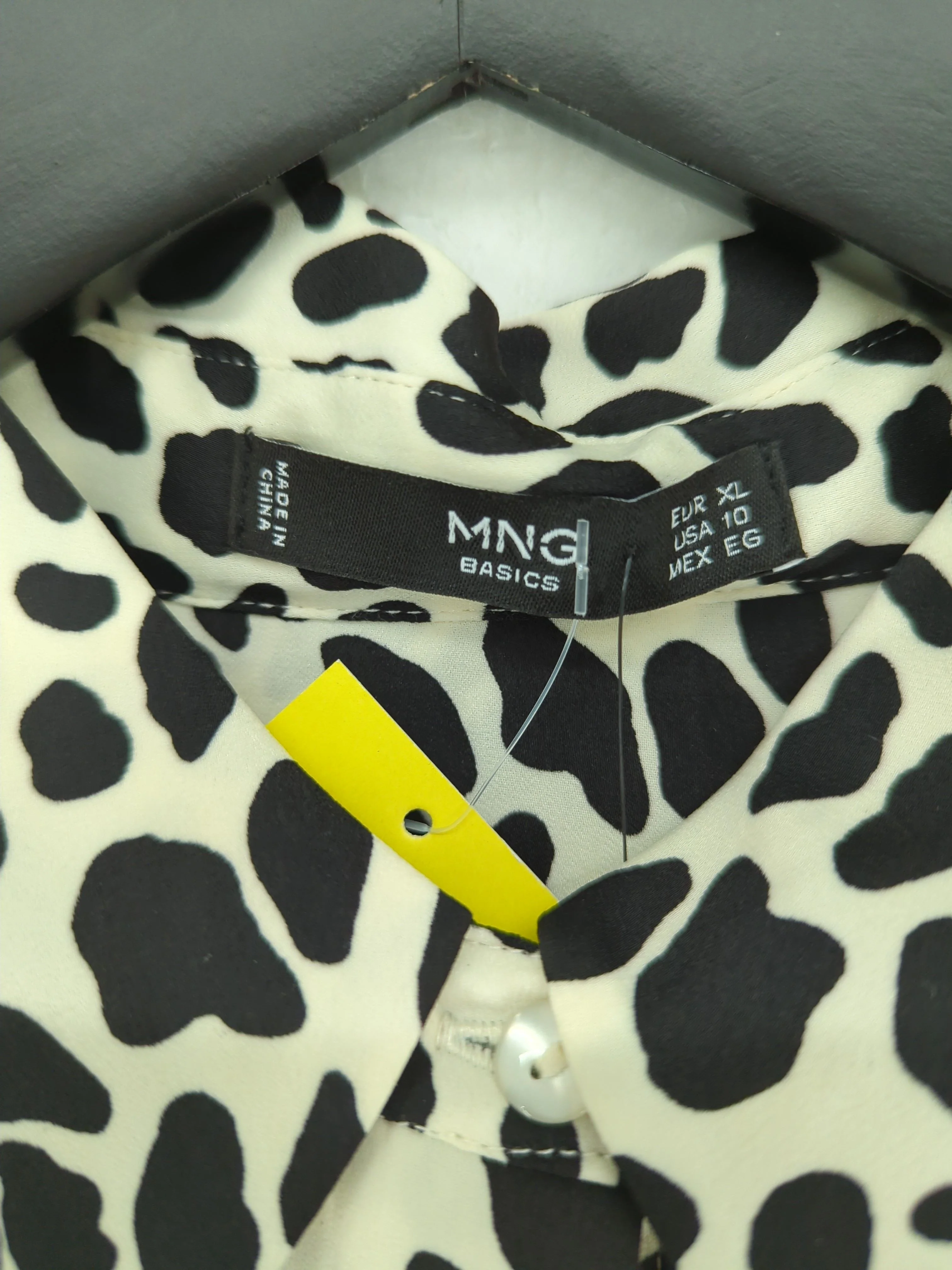 MNG Women's Blouse XL White 100% Polyester Basic New with tags - Image 5