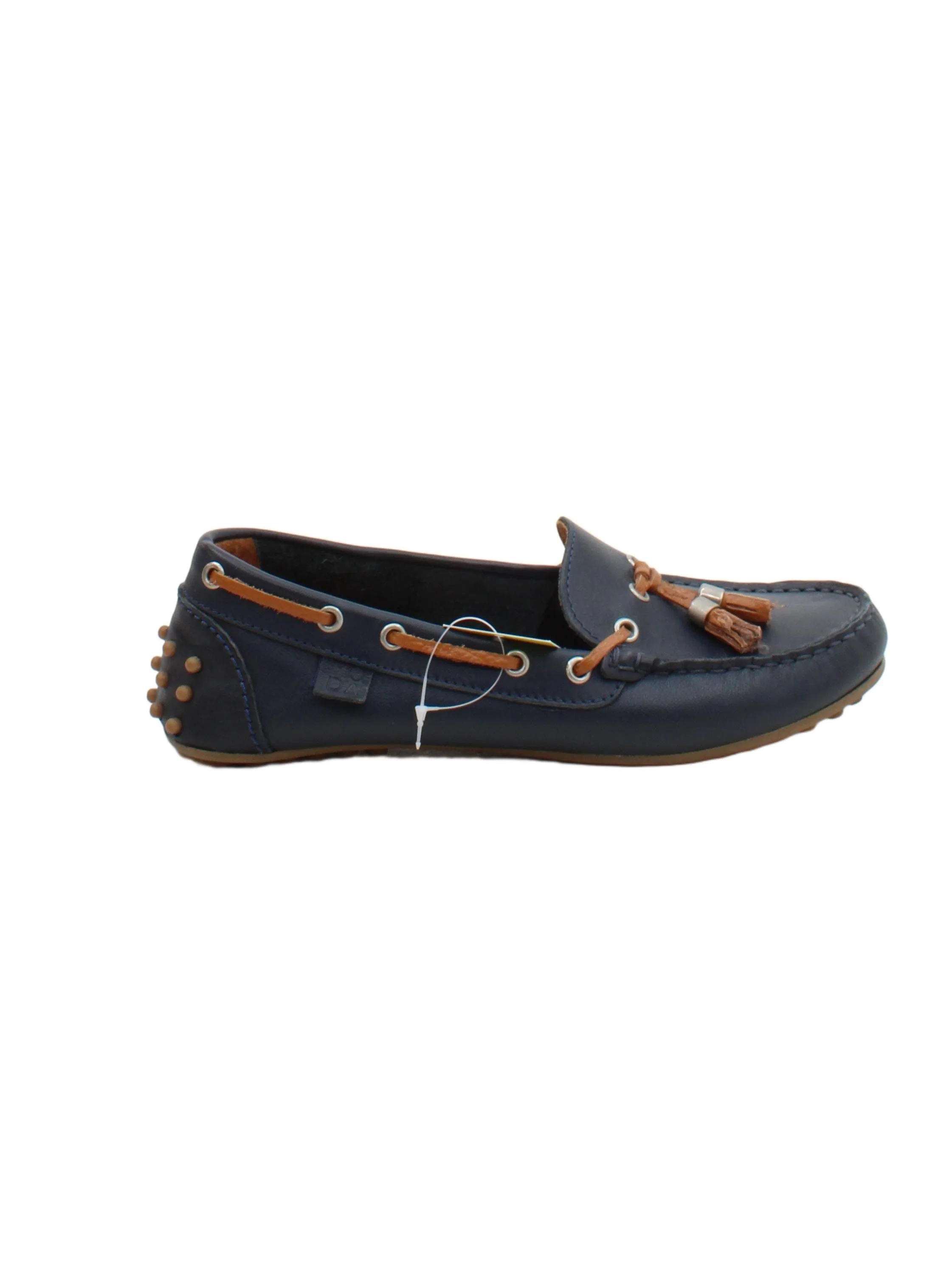 Moda In Pelle Men's Shoes UK 4 Blue 100% Leather Loafer