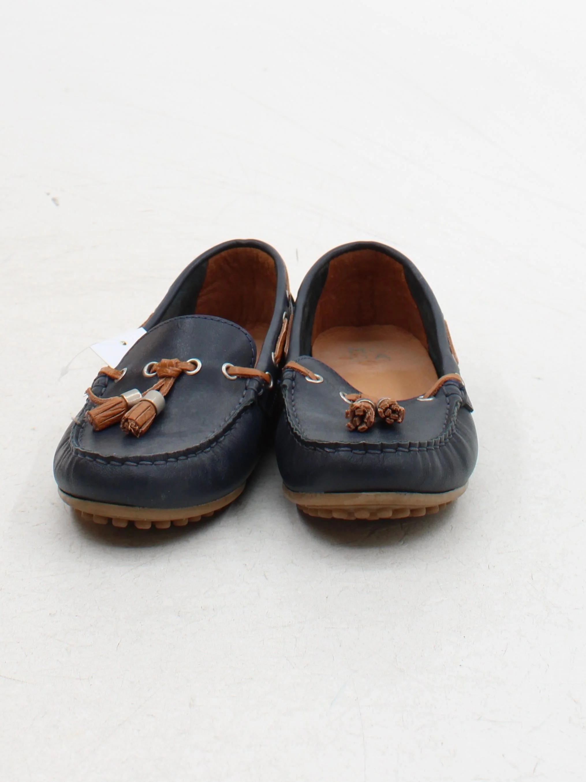 Moda In Pelle Men's Shoes UK 4 Blue 100% Leather Loafer - Image 2