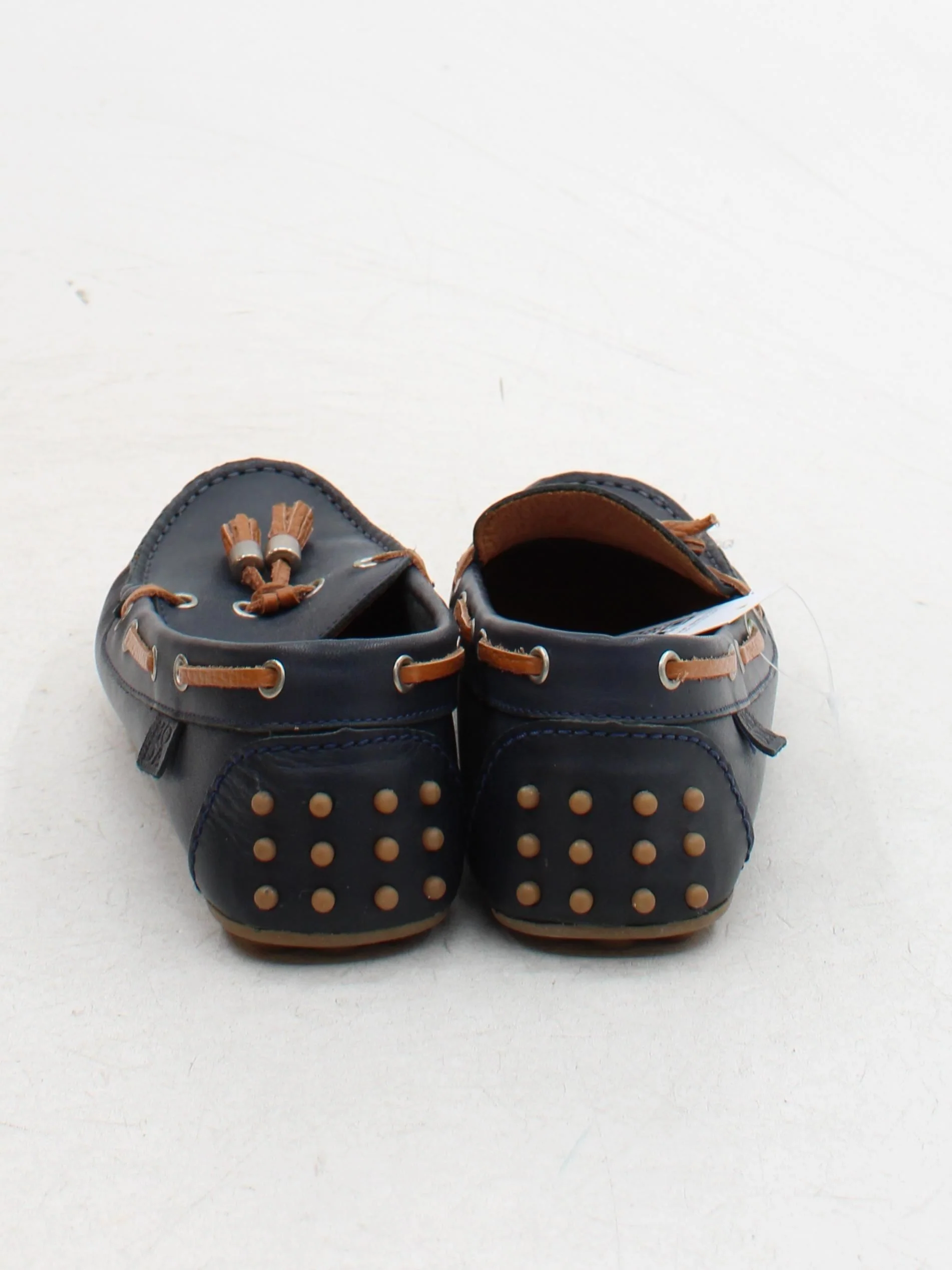 Moda In Pelle Men's Shoes UK 4 Blue 100% Leather Loafer - Image 3