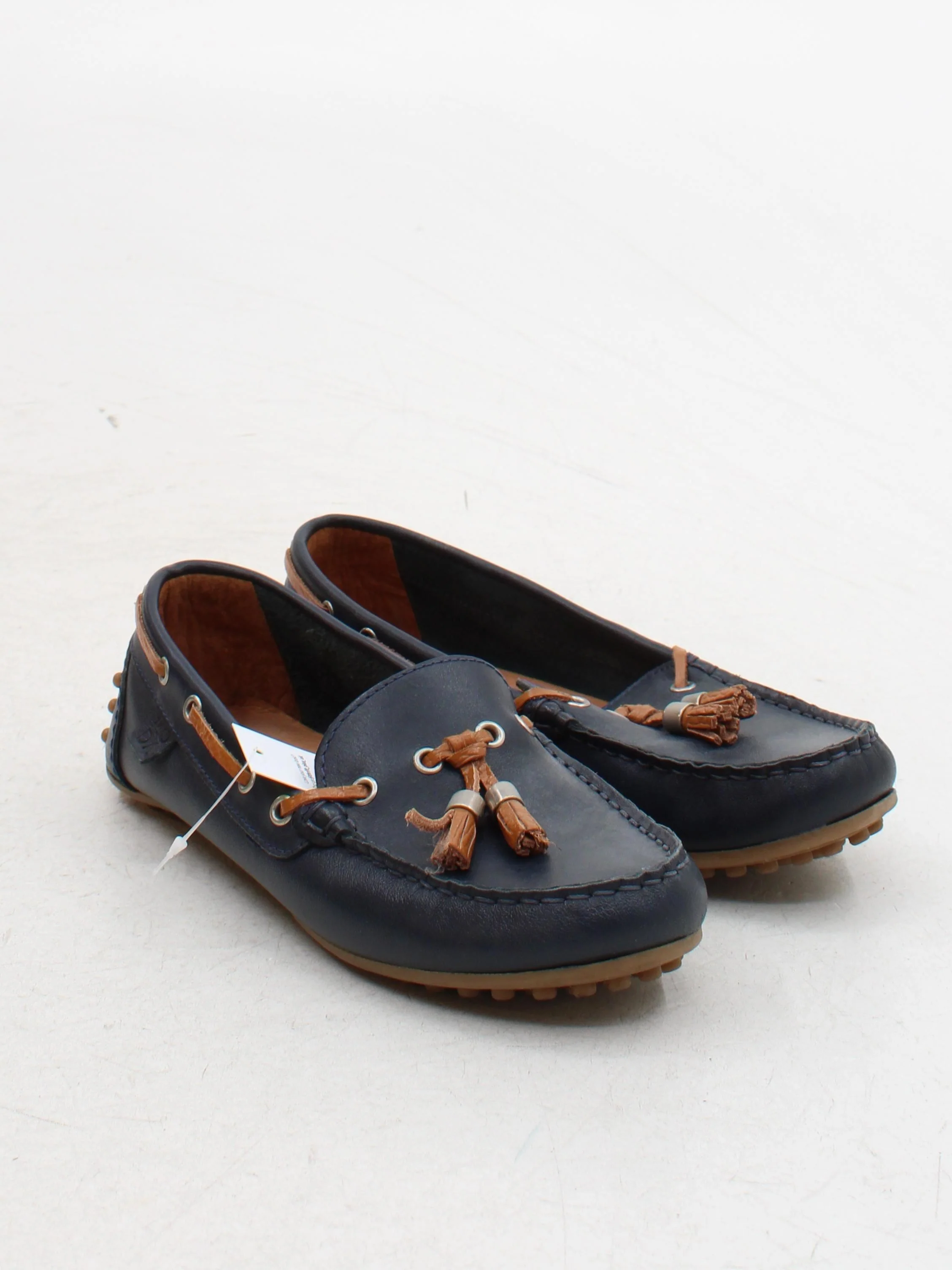 Moda In Pelle Men's Shoes UK 4 Blue 100% Leather Loafer - Image 4