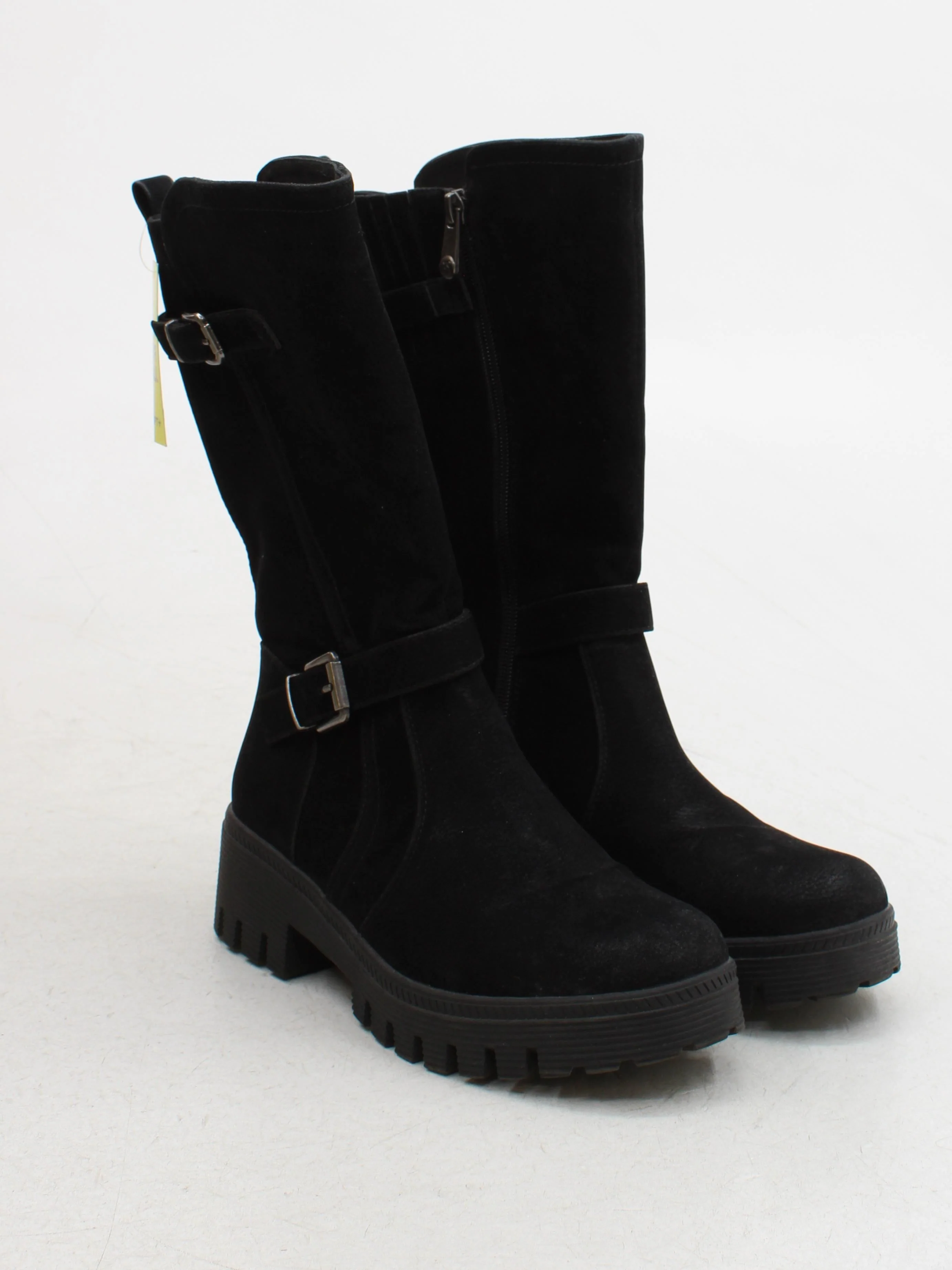 Moda In Pelle Women's Boots UK 6 Black 100% Suede Combat - Image 4
