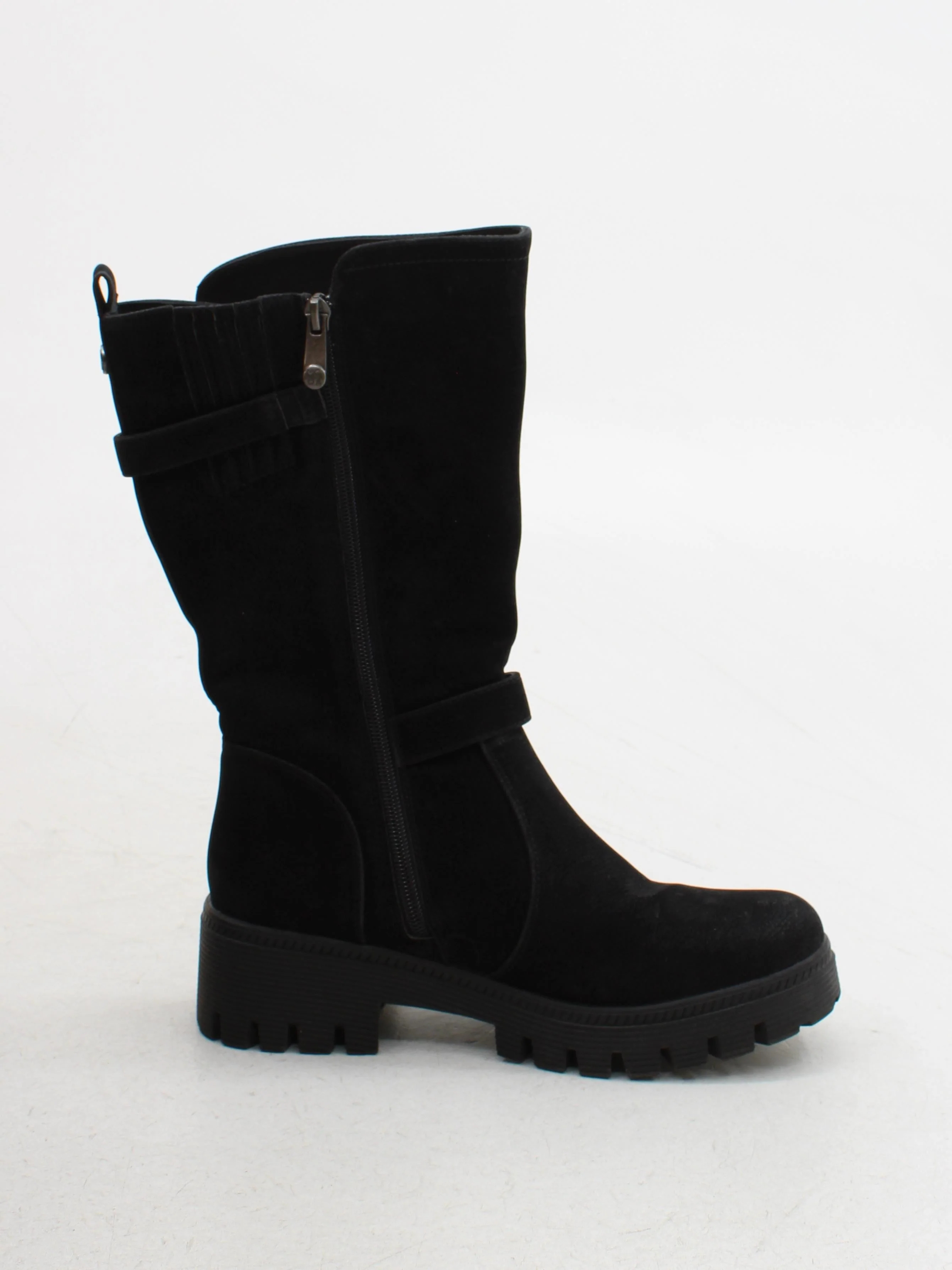 Moda In Pelle Women's Boots UK 6 Black 100% Suede Combat - Image 5